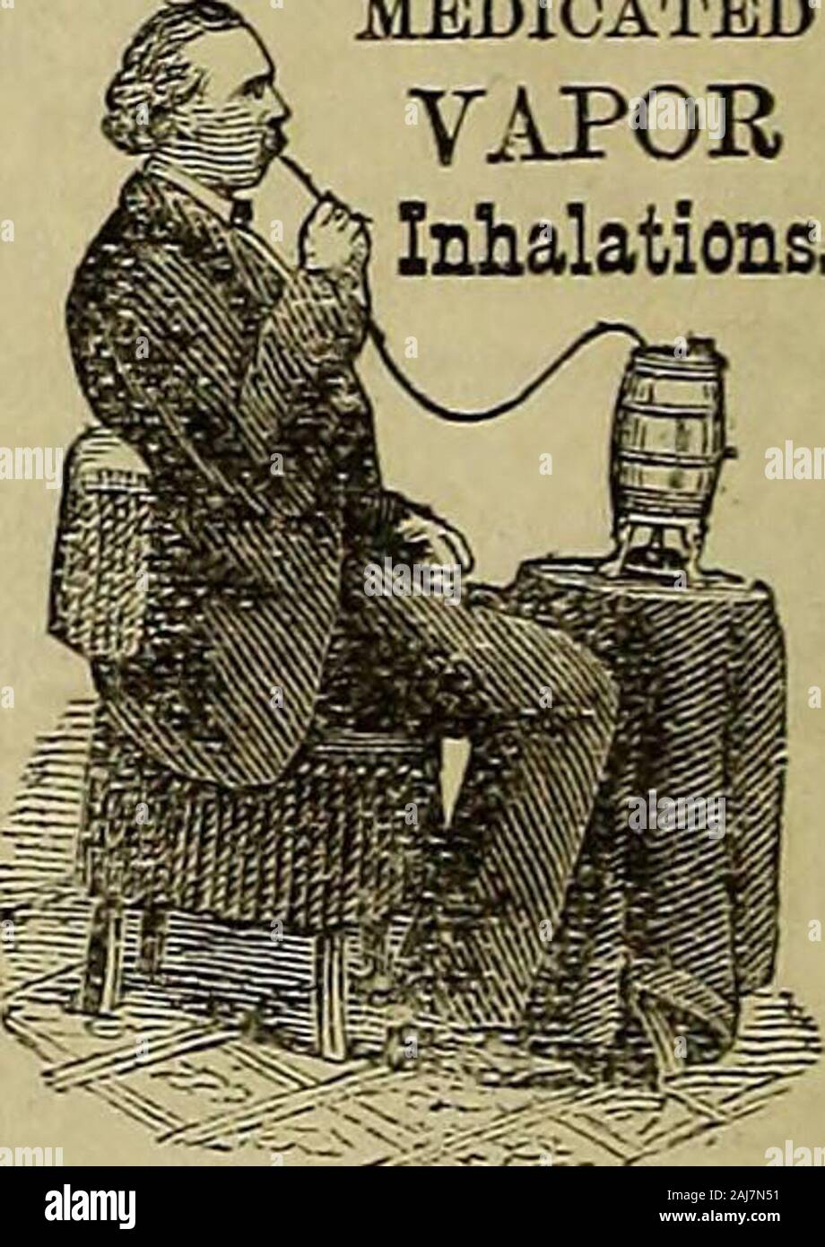 Der Arzt und pharmaceutist. aethyl^ Mannfaotured von E.SCHERING, BERLIN. Wir dfteire die Aufmerksamkeit der medizinischen Profeseibn. Zu einem neuen Ancesthetie, entdeckt von Dr. OSCARLIEBREICH, der Beriin (der Erfinder der Chloralhydrat, &gt; die Verwendung von allen unliebsamen featuresconnected mit der Verwendung von Chloroform frei ist. Es ist eine farblose Flüssigkeit, der einen angenehmen Geruch und vtrj volatil. Schlaf plötzlich überholt das Inhalator, und er weckt quicklyand unwillkürlich, wie aus einer natürlichen Schlaf. Diese Neue aniesthetic erperimentedwith erfolgreich gewesen, vor allem in schmerzhaften operatio Stockfoto