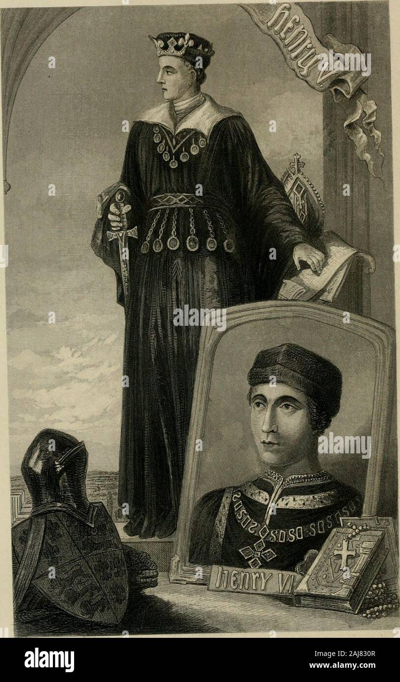 Die beliebte Geschichte von England; eine illustrierte Geschichte von Gesellschaft und Staat aus der frühesten Periode bis in unsere Zeit. Von der Preis von Manuskripten. Der englische Kaufmann sawthe Bedeutung der Neuen Kunst; er das Geheimnis eingedrungen, und bestowedPrinting nach England. William Caxton kam, zum Rendern der Unwissenheit ofany großer Teil der Gesellschaft seitdem unmöglich. Er kam, um theforerunner der großen Reformation, die für WyclifFe nicht durchführbar oder wirtschaftlich nicht vertretbar war, sogar mit seinem Manuskript Bibel in seiner Hand. Er kam, Bibeln undandere Bücher zu machen, die gemeinsame Eigenschaft der Klasse und dem Mittelwert. Stockfoto