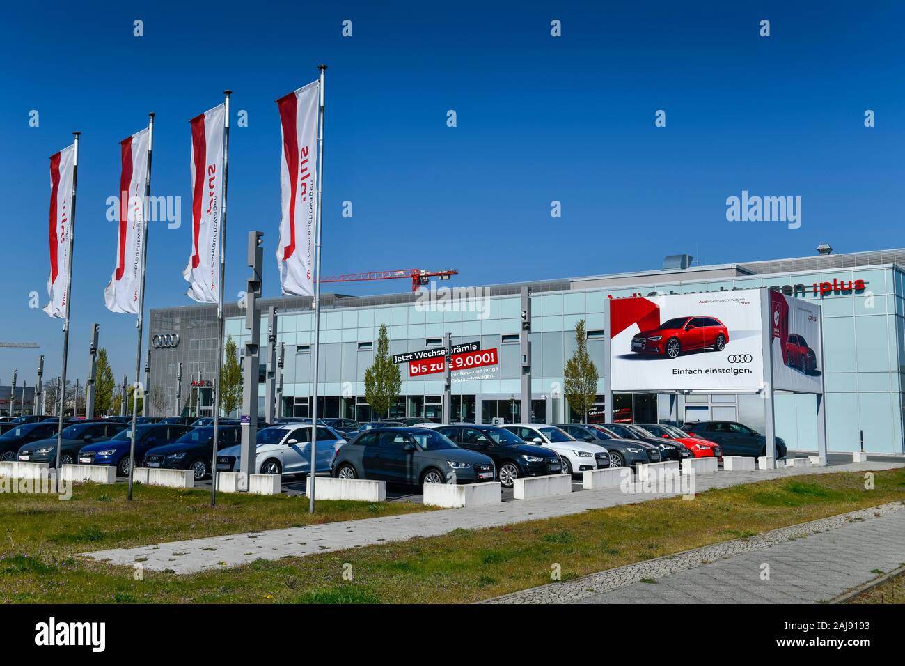 Audi Zentrum, Rudower Chaussee, Adlershof, Treptow-Köpenick, Berlin, Deutschland Stockfoto