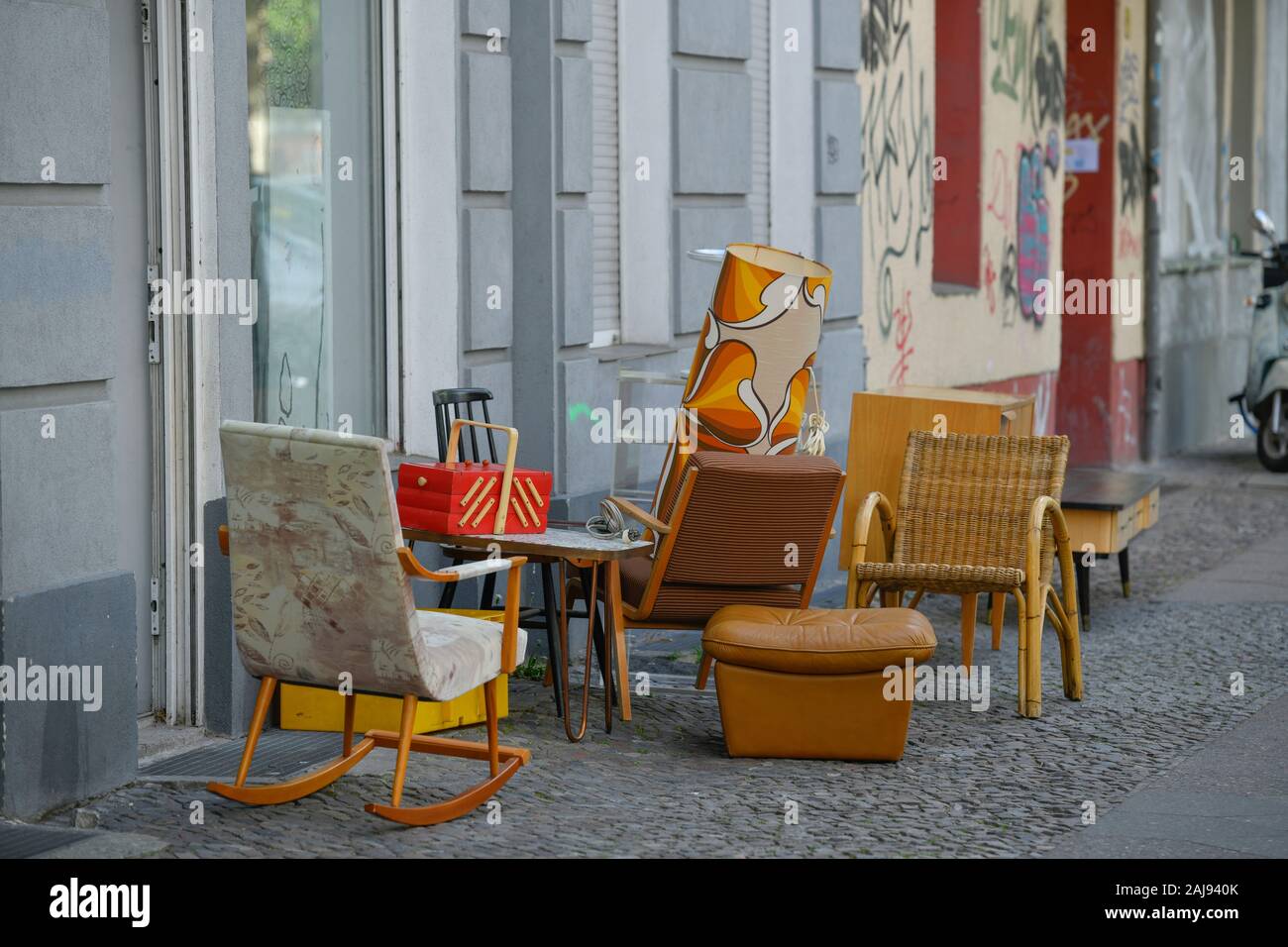 Möbel Trödler, Moabit, Mitte, Berlin, Deutschland Stockfoto