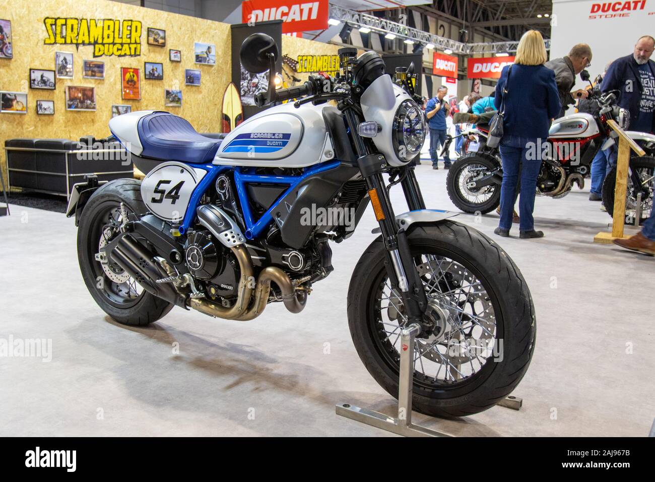 Ducati Scrambler Cafe Racer Stockfoto