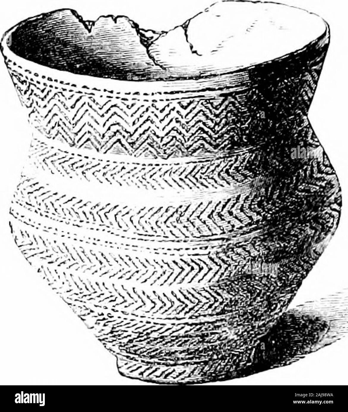 Ein Führer zu den Antiquitäten aus der Bronzezeit in der Abteilung der Britischen und mittelalterliches Antiquitäten. Platte V. SEruLCunAL I. inEuv, Bkitisii Isi. e-Casi ^s 12-30. - Ij |,. 41.! YORKSHIRE BARROWS 53 den Abbau von etwa kreisförmigen Wohnungen in dem Becher, cinerary Urnen, und andere Schiffe (Fall 13) sagte sind tolight gekommen zu sein, zusammen mit den Knochen der Tiere und verzierten potteryfragments, und ein Teil von einem polierten Stein ax. Diese Hütte - circlesor pit-Wohnungen waren, indem er einen Stock 3-7 ft., andthrowing die Erde rund um die Öffnung, die war 14-20 ft gebildet. Durchmesser: Auf der Bank. Stockfoto