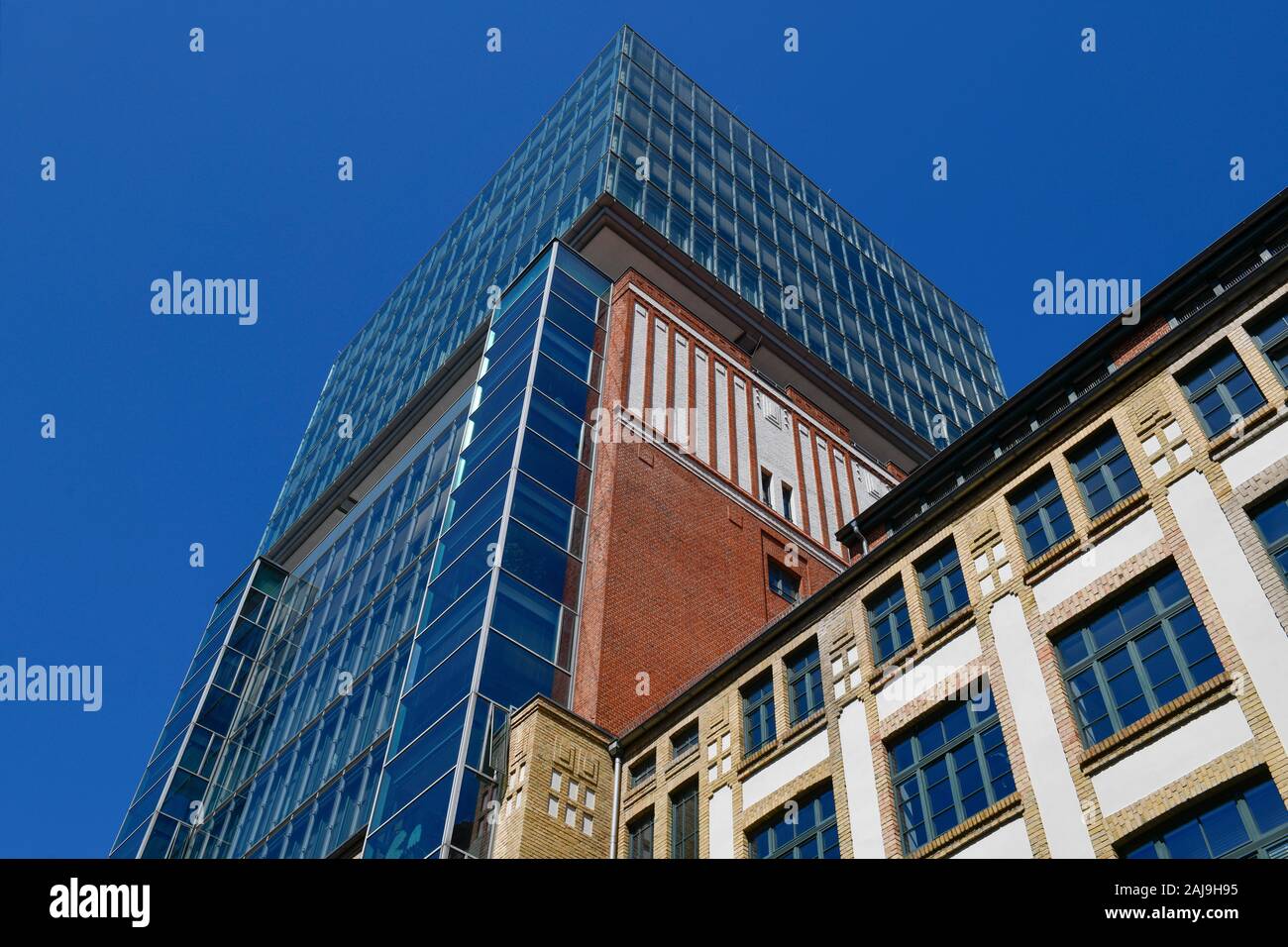 Narva-Turm, Rotherstraße, Oberbaumcity, Friedrichshain, Berlin, Deutschland Stockfoto