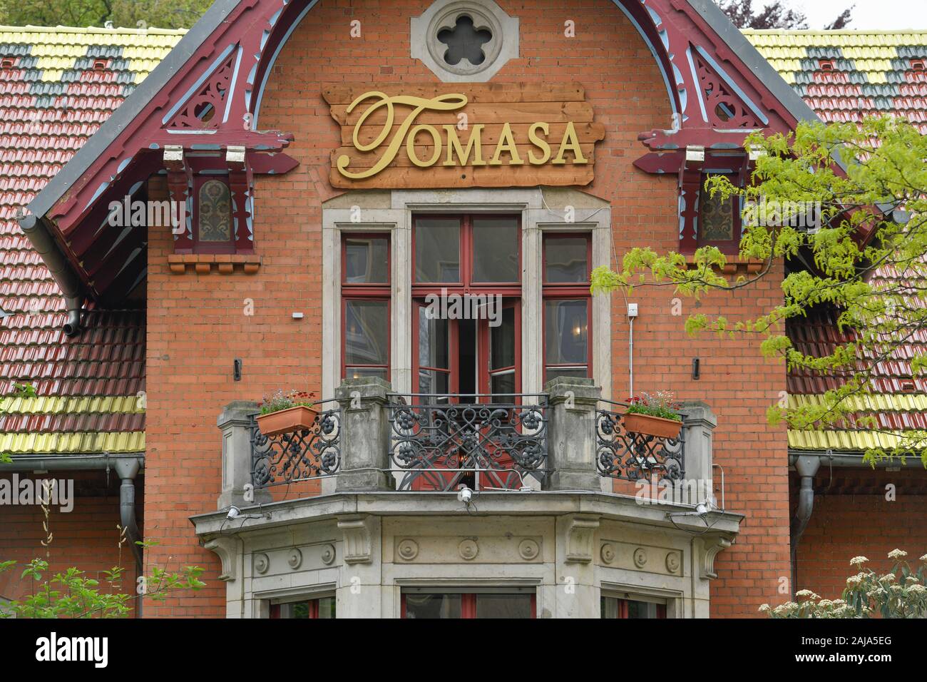 Restaurant, Tomasa, Villa Kreuzberg Kreuzbergstraße, Viktoriapark, Kreuzberg, Berlin, Deutschland Stockfoto