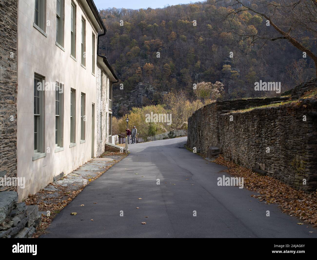 Eine Gasse in Harpers Ferry West Virginia Stockfoto