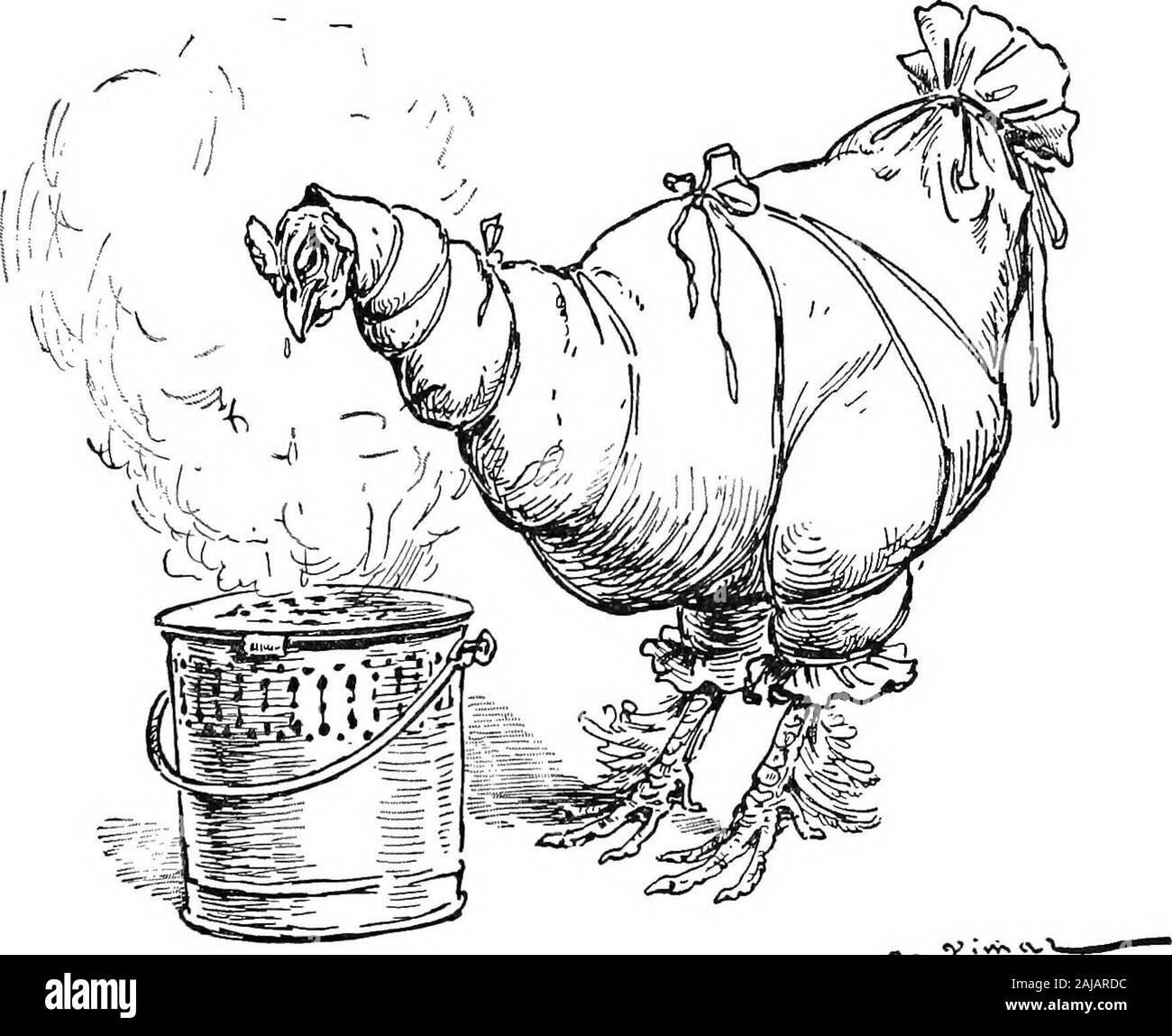 Die lockigen Haaren Henne. Die synkope dauerte einige Zeit. Die große Hitze zu whichshe wurde ausgesetzt, wenn Germaine ihr gehalten oberhalb der flam-ing Zeitung über eine gesunde Reaktion und in der Einsamkeit der Küche sie Bewußtsein erholt hatte, gebracht hatte. 24 THECURL Y-H AUSGESTRAHLT HENNE Nach dem ersten Moment des Terrors vorbei war, Germaine con - Ihr Plan fessed Mutter Etienne, der froh zu finden YoUandestill lebendig, vergab Germaine den Ungehorsam, die savedher. hatte. Aber die Henne war noch Zittern, Schütteln in jedem Glied, herskin alle Gänsehaut. Ziehen Sie, nachdem Sie Ihre Travestie der einen Schwanz, sie sprang Stockfoto