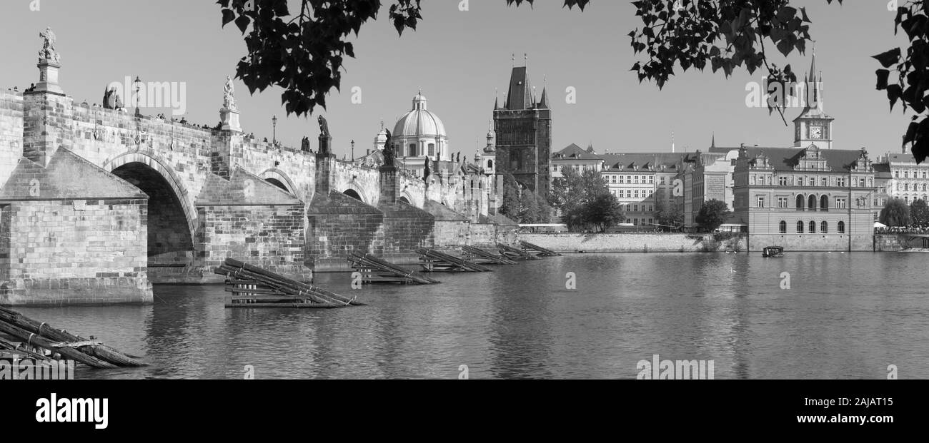 Prag - die Charles Braut aus West. Stockfoto