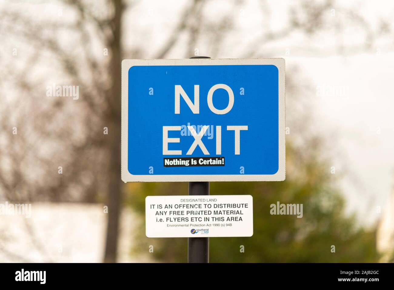 Kein Ausgangsschild Stockfotos Und Bilder Kaufen Alamy