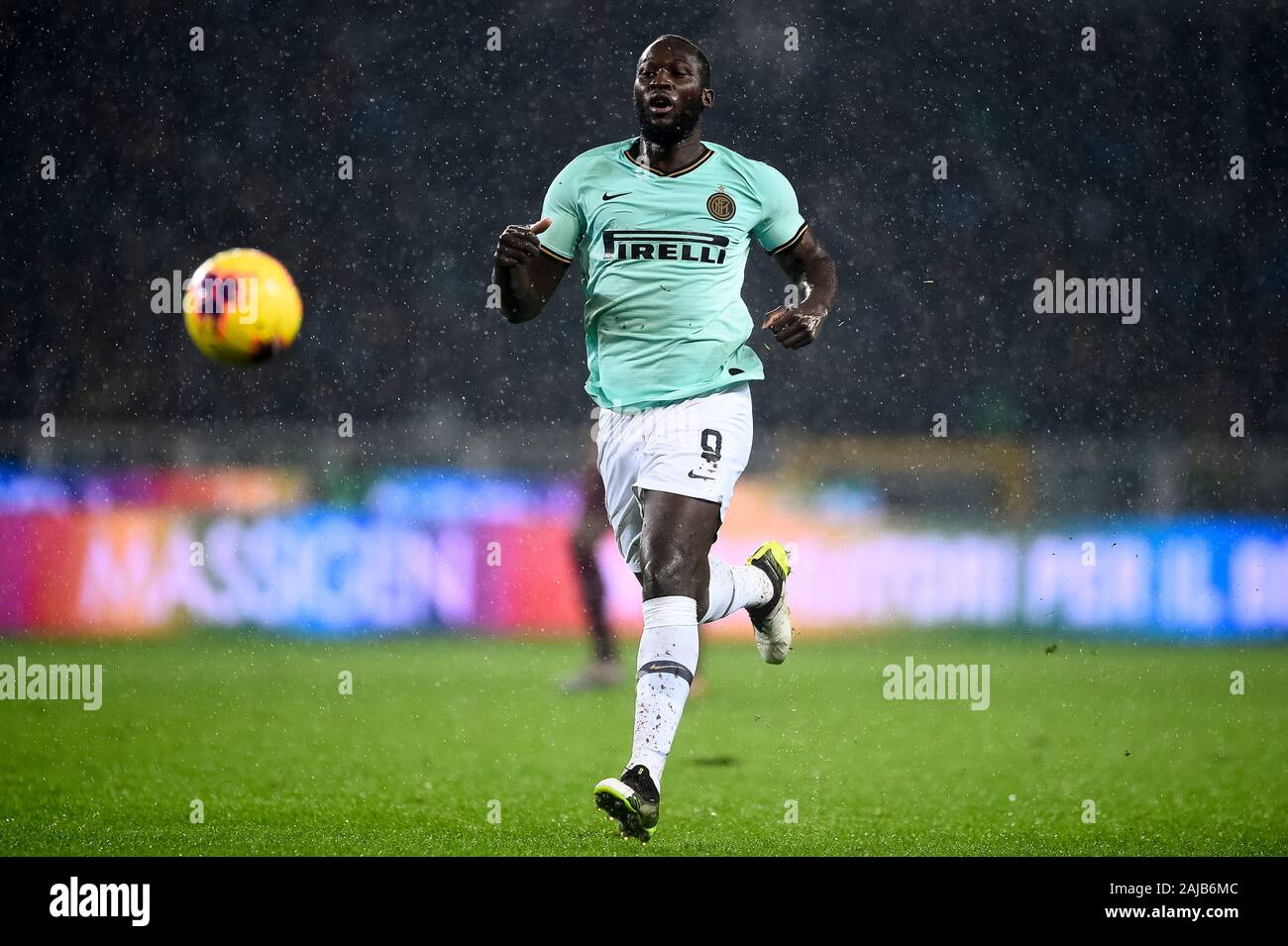 Turin, Italien - 23. November 2019: Romelu Lukaku des FC Internazionale in Aktion während der Serie ein Fußballspiel zwischen Torino FC und FC Internazionale. FC Internazionale gewann 3-0 über Torino FC. Credit: Nicolò Campo/Alamy leben Nachrichten Stockfoto
