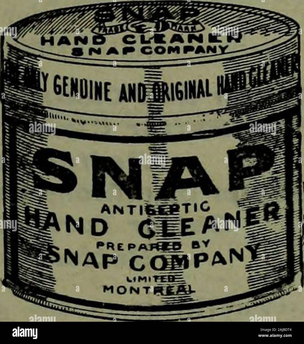 Kanadische Lebensmittelhändler Januar-Juni 1910. Handelsregister CO.178-180 Victoria Street - Toronto, Ontario sagen, Bruder Crooer, sind Sie tragen! G SNAP? Wir können nicht behaupten, dass es für SNAP willdo evcrytiiing aus der Wäsche: ein Baby: ein tocleaning fryi) ein, aber wir versichern thatfor Chasins: Fett, i) aint, Schmutz und tarfrom verschmutzten Händen ist es absolut mit-out ein Rivale.. SNAP VERKAUFT AM ANBLICK und lässt Sie eine gute Marge von iirofit. Ordor von Ihrem jobber der Snap Co., Limited MONTREAL, KANADA LASCELLES de Mercado Ca CO. Allgemeine Kommission Kaufleute niNGSTON. Jamaika Exporteure von Zucker, Rum, Kaffee, Kakao, Pfeffer Stockfoto