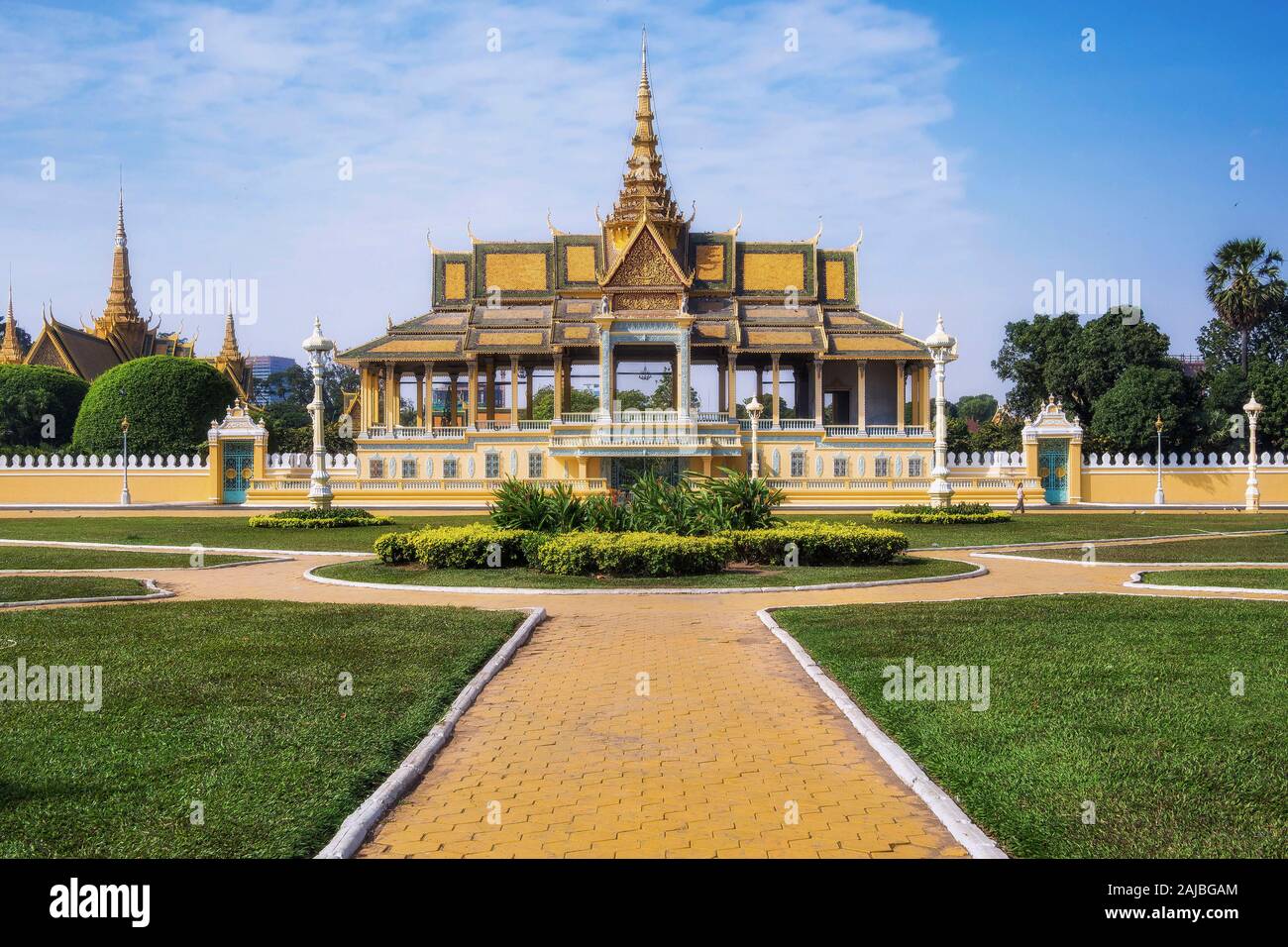 Royal Palace Chanchhaya Pavillon in Phnom Penh, Kambodscha. Stockfoto