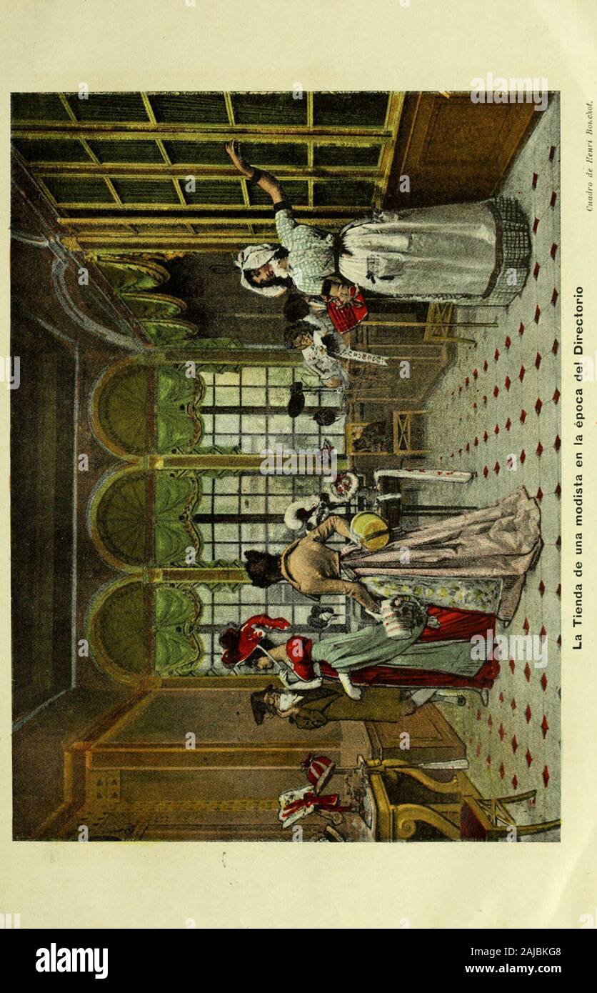 La Mujer. 14 TjA ME. TER. Album de las Famill ^s LA DEUDA OLVIDADA=A N ÉC DOTA VIEJA Stockfoto