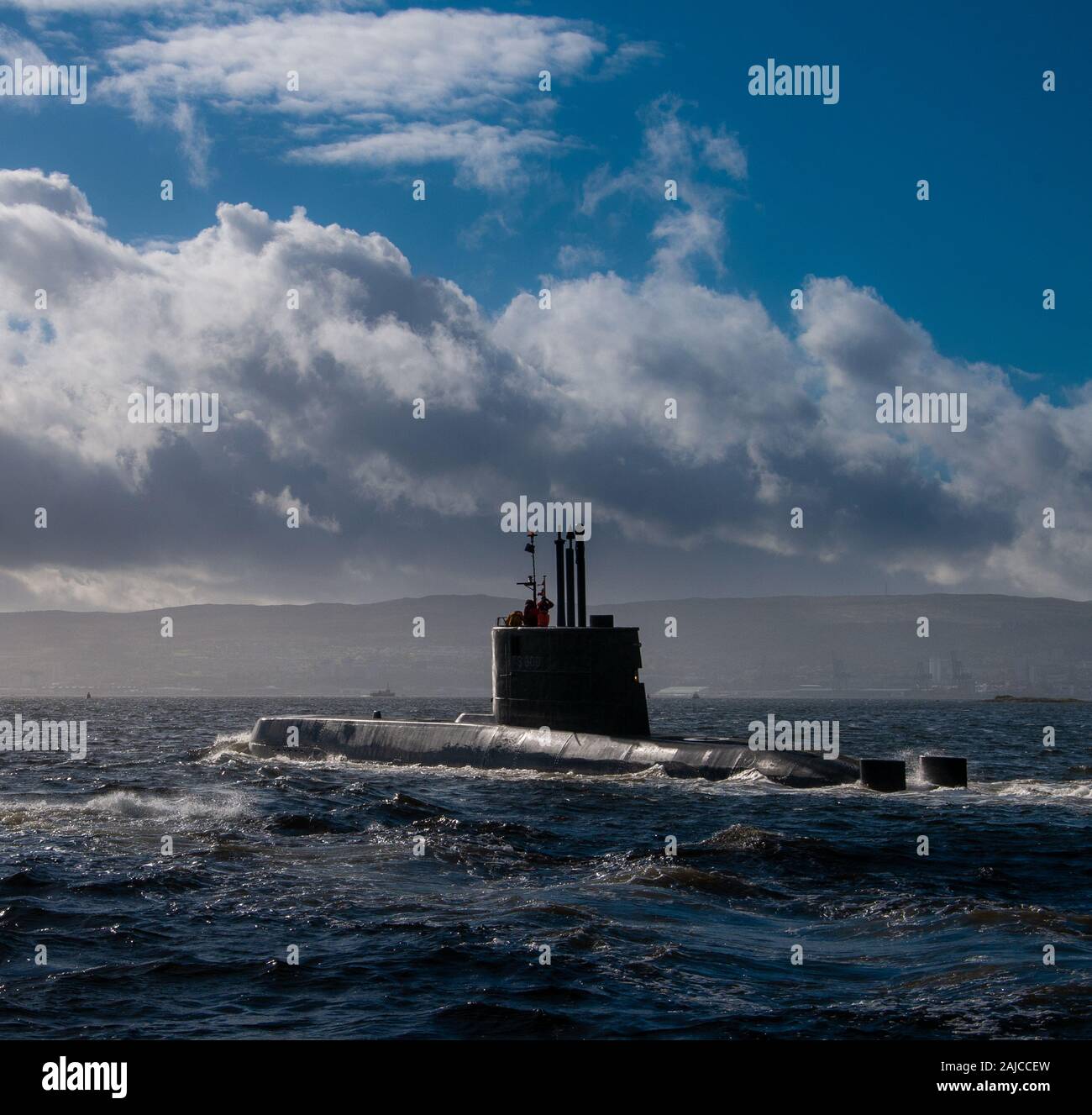 Die beschichtete Norwegischen u-boot KNM Ula Stockfoto