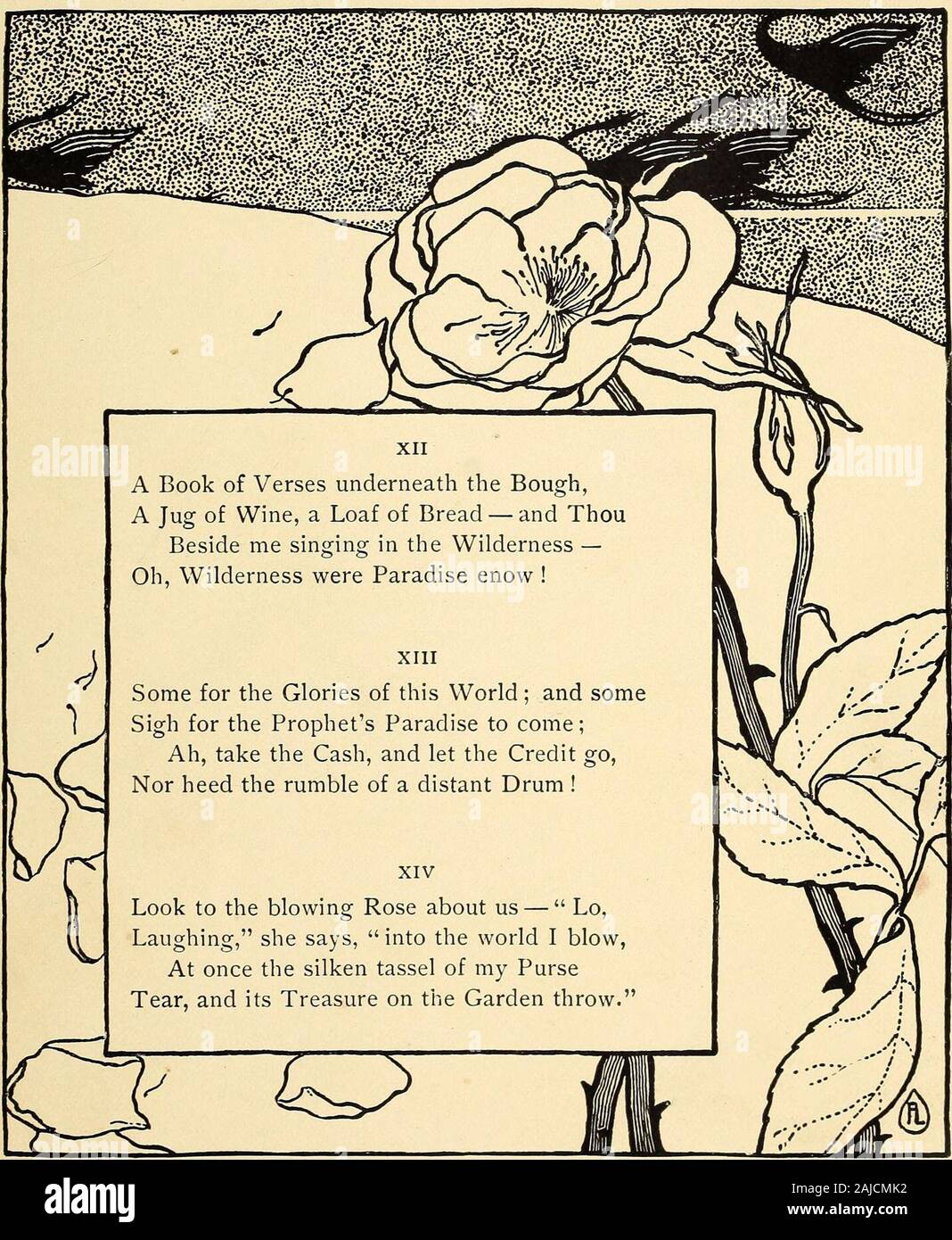 Rubaiyat Von Omar Khayyam Der Astronom Dichter Persiens Ein Buch Der Verse Unter Dem Ast Einen Krug Wein Einen Laib Brot Und Du Neben Mir In Der Wuste Singen