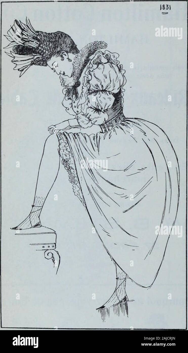 Tissus et nouveauts 1900. SI votre Désir pour les Liköre est plus fort que votre volon-té, prenez la Cure Dixon, Elle vous débarrassera desuite de ce schreckliche Désir. Quelle Voyez ce fait pour les autres, Elle fera La même wählte vous gießen. La guérison est garantiedans tous les Cas. Pour plus amples Informationen sadresser à J. B. LALIME, Gérant, Dixon Heilung Co., 572 St Denis, Montréal. ou au Dr HACKAY, Belmont Retreat, Québec. Toute Kommunikation strictement confidentielle.. 1881. - Kostüm de Soirée. Coiffure de Cheveux nattés et enrubans. Robe (Le casimirienne. qui Joue un si Grand rôle dans Stockfoto