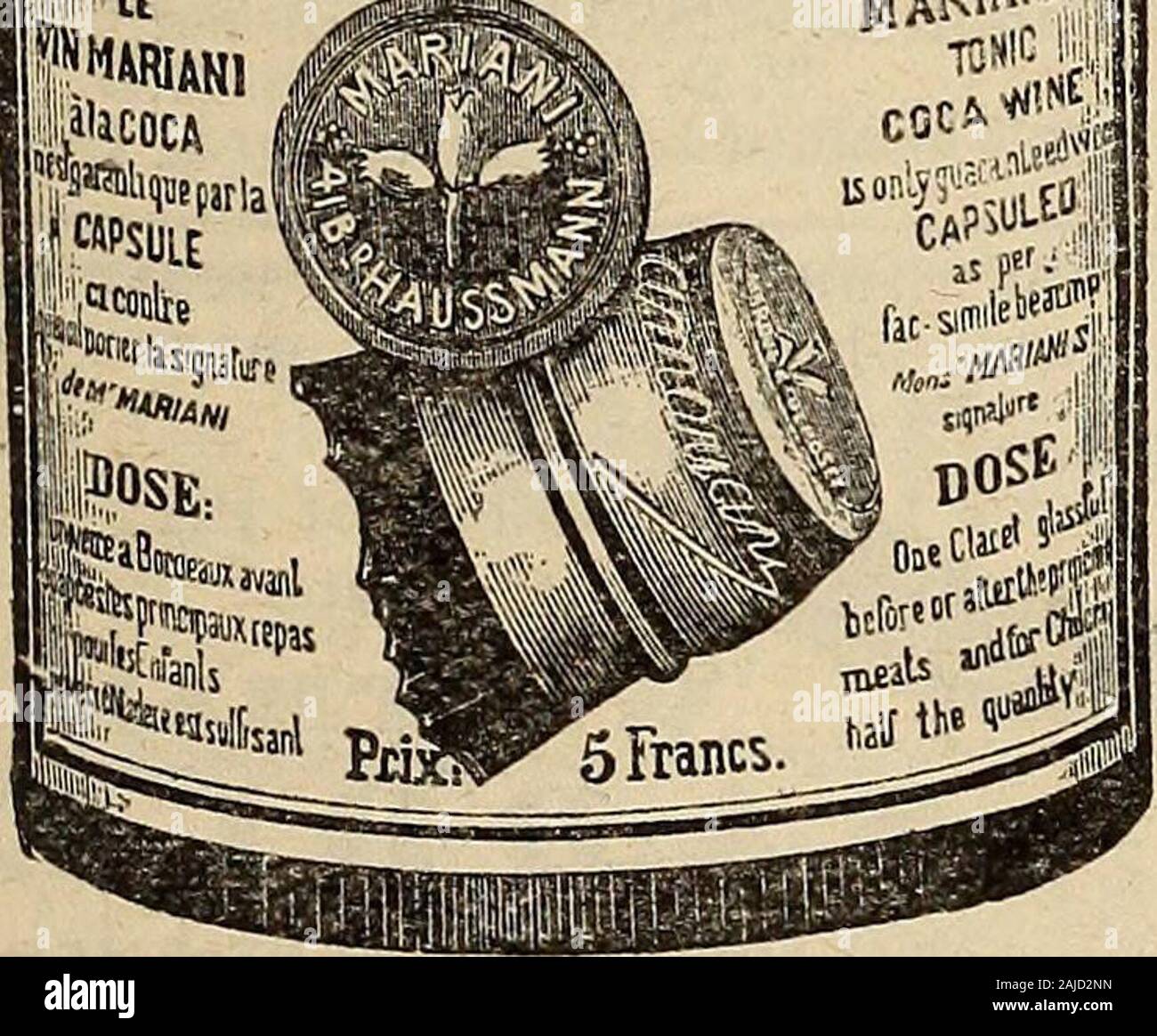 Die medizinischen und chirurgischen Reporter. STANDARD COCA VORBEREITUNGEN. Durch die MedicaiProfession seit 1863 eingeführt. VIN MARIANI (Wein), ELIXIR MARIANI (Herzlichen), die mariani (Extr. Flüssigkeit), PASTETE MARIANI (Raute), PASTILLEN MARIANI (Raute), (Coca und Kokain). Wichtig New York, 52 W. 15 St. mit dem ärztlichen Beruf: häufige Beschwerden fromphysicians und Patienten, und Ärger regardingdisappointment causedby Imitationen und Substitutionen (sog. Coca Weine), zwingen uns desirousof torespectfully bitten Ärzte verschreiben Unsere^ Wein, angeben^^^ und Mariaui, beeindrucken auf patientsto akzeptieren Stockfoto