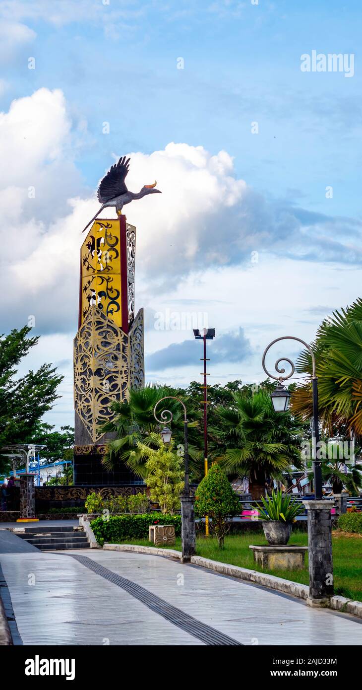 Tugu Cinta Damai, iconic Denkmal / Wahrzeichen von Tanjung Selor, Bulungan, Indonesien Stockfoto