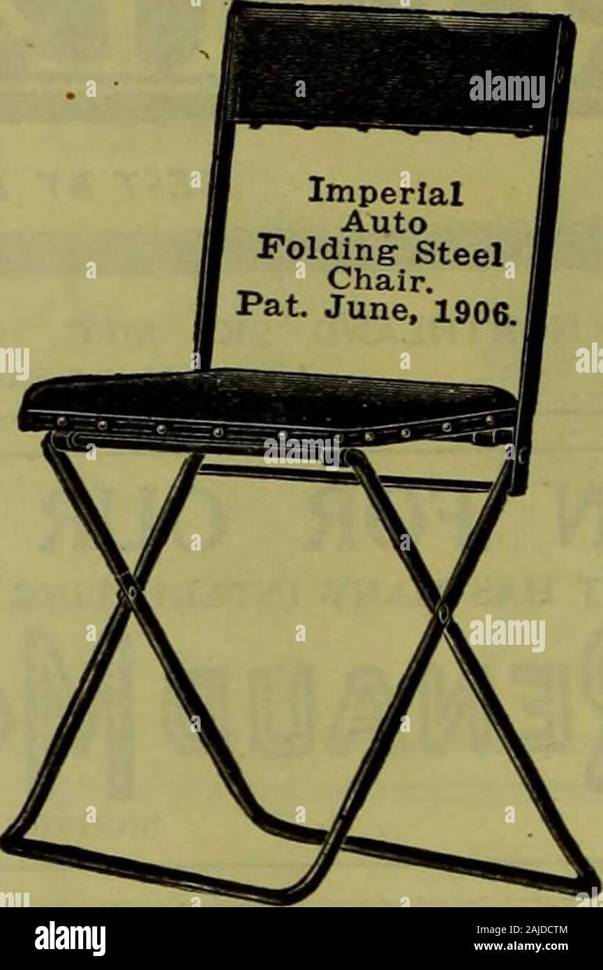 Hardware merchandising September-dezember 1919. Öffnen Sie den Gurt AdjustableTaper Stove Pipe Dies ist eine schnelle Verkäufer, Kaufmann helpsthe storagespace sparen. Kein großes Sortiment oftaper Rohre erforderlich ist. Dieserpraktischen Patent ermöglicht die Anpassung jeder Herd Kragen miteinem Rauchdichte gemeinsame zu passen. O-Rib-O Manufacturing Co Winnipeg/Manitoba. Seine Handlichkeit VERKAUFT ES Die kaiserliche Falten SteelAuto Lehrstuhl für beatsteel ovale Abschnitt gebaut wird. In den Reichen blackjapan beendet; Sitz und Rücken bis in schwarz Wasser im Holster - Nachweis kunst leder. Dieses komfortable, wherespace strongchair ist ein Segen ist, w Stockfoto
