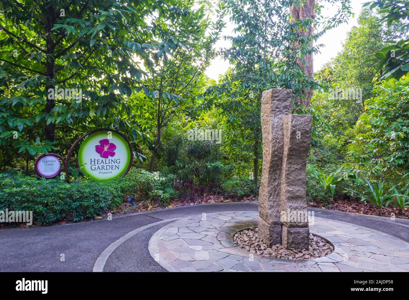 Healing Garden Singapore Botanic Gardens Stockfoto