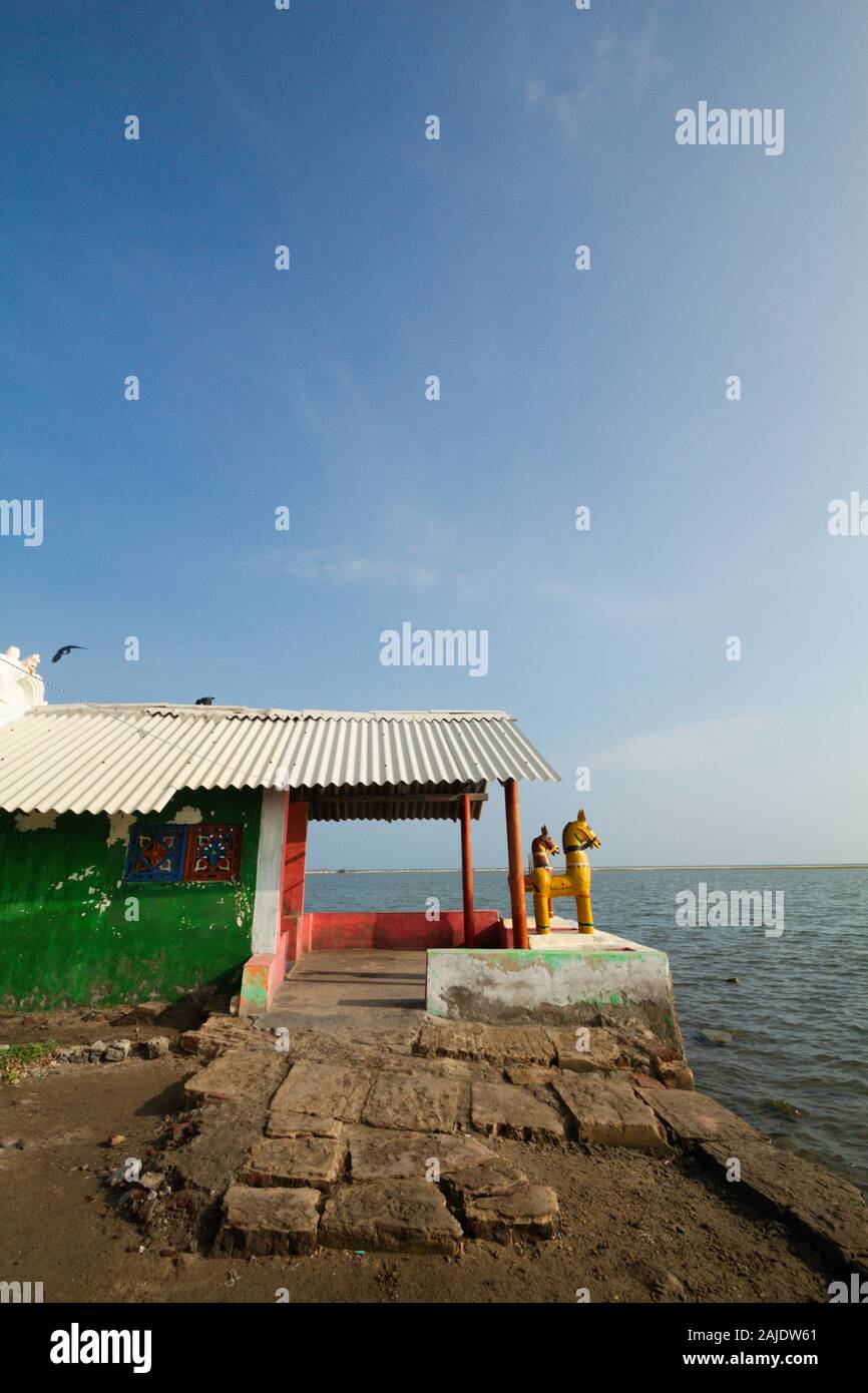 Tempel am Dhanushkodi Stockfoto