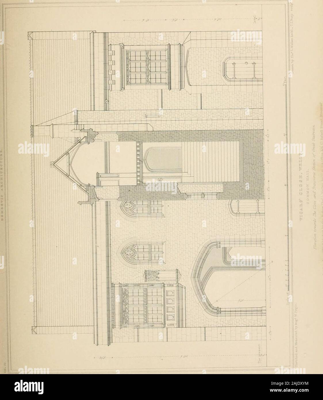 Beispiele der gotischen Architektur: Von verschiedenen antient Bauten in England ausgewählt, bestehend aus Pläne, Ansichten, Abschnitte und Teile.. von historischen und beschreibende Konten begleitet. Skizziert und ll&lt;: 3 Treiberpakete durch Aug^. V. Pui^ iii. Tho! L. Walter An^ nls-Fff ich^^: Oallery über £ er CAztui - GaU&J^ edai/s - lyy G. BA-T. begraben. sculpr miOSlE R TEC ARC nETRCTUKlK, Stockfoto