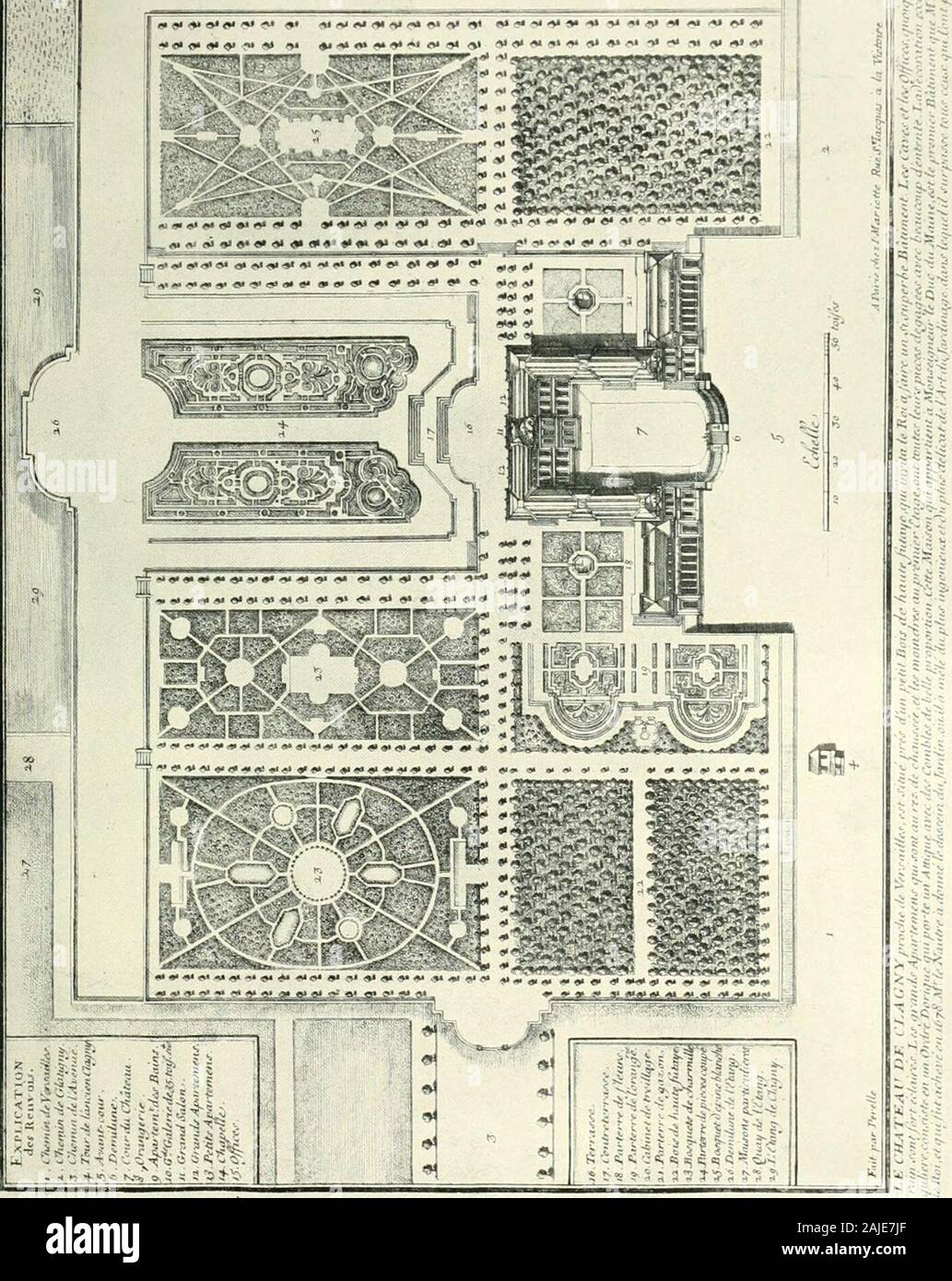 Eine Geschichte der französischen Architektur aus der Tod von Mazarin bis zum Tod von Louis XV, 1661-1774. 20.000 Franken selbst ein Haus in Versailles zu errichten, die zusammen mit 6.000 Franken Gehalt und 2.000 Franken Befriedigung extraordinaire, diese bis zu 15.000 Franken im Jahre 1683, und die enorme Summen in diese Jahre seines Lebens. f Das Gebäude von Versailles, die Bildung von seinem Garten aus a/Wüste, und das Design und die Gebäude des Trianon, Marly, AndI andere königliche Extravaganzen, gebildet, um eine beständige Quelle von Interesse andamusement zu Louis XIV. Er hatte eine fast kindliche Leidenschaft fo Stockfoto