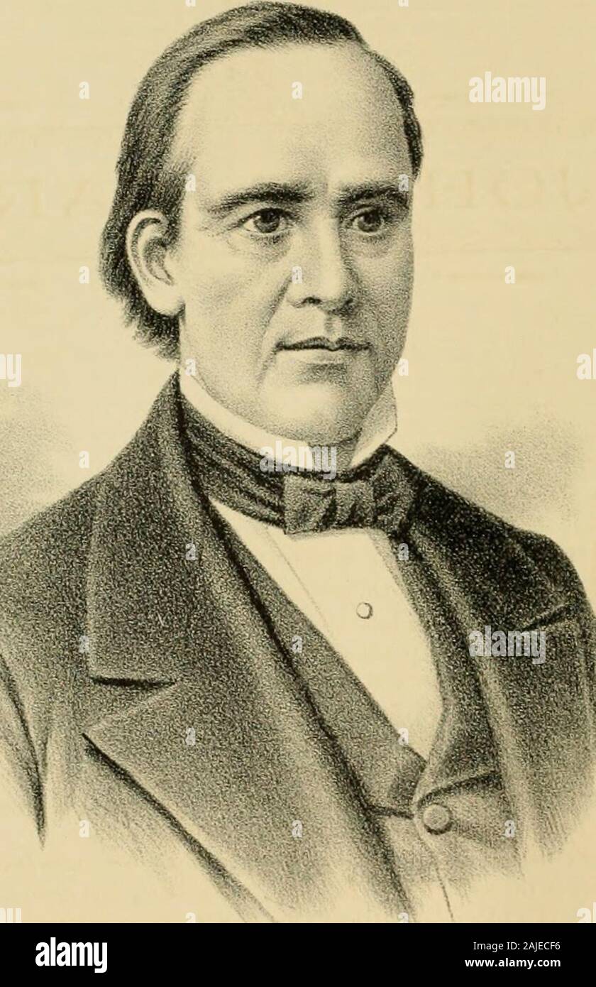 Porträt und biographische Album von Clinton und Shiawassee Counties, Mich mit ganzseitigen Portraits und Biographische Skizzen von Prominenten und repräsentative Bürger der Grafschaft, zusammen mit Portraits und Biographien aller Präsidenten der Vereinigten Staaten, und die Gouverneure des Staates. ed von manyprominent Männer für die Whig Nominierung für das Amt des Vizepräsidenten im Jahre 1848. Bald nach seiner Ernennung zum Richter 1828, Reg-ernor W. nahm seine Residenz auf einer Fläche von landwhich, die er in der Gemeinde von Spring Brunnen besaß, nach kurzer Abstand unterhalb der damaligen Corporate lim - seine von Detroit, wo er Stockfoto