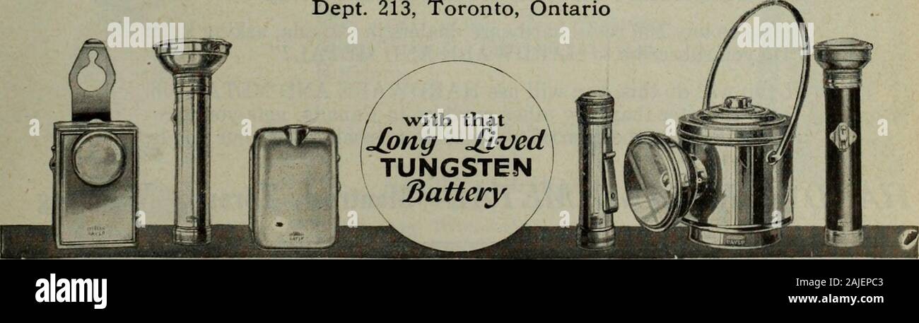 Hardware merchandising September-dezember 1919. Für Weihnachten die Eignung von DAYLO getthem für diesen Zweck zu kaufen. Der Anteil dieser Verkäufe können groß sein wenn Sie havean angemessene Bestände für Ihre Kunden und ausreichende Vielfalt eine gute Anzeige der Leds zu machen. Um von Ihrem Distributor. Nicht waituntil der gegenwärtige Bestand heraus gibt. Canadian National Carbon Co., Limited Abt. 213, Toronto, Ontario. 3661 2637 6992 2657 4702 2619 38 HARDWARE- UND METALL-Abschnitt Werbung November 15, 1919, SCHUSTER OUTFITS unser Katalog eine listsquote assortmentof Schuster Outfits. Wewill gerne geben, Stockfoto