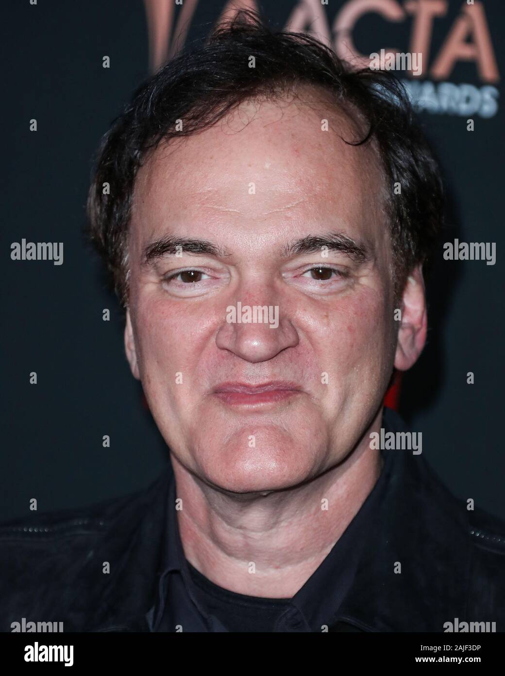 West Hollywood, Vereinigte Staaten. 03 Jan, 2020. WEST HOLLYWOOD, LOS ANGELES, Kalifornien, USA - Januar 03: Regisseur Quentin Tarantino kommt an der 9. jährlichen australischen Akademie von Kino und Fernsehen Kunst (AACTA) Internationale Auszeichnungen bei SkyBar gehalten im Mondrian Los Angeles am 3. Januar 2020 in West Hollywood, Los Angeles, Kalifornien, Vereinigte Staaten. (Foto von Xavier Collin/Image Press Agency) Quelle: Bild Presse Agentur/Alamy leben Nachrichten Stockfoto