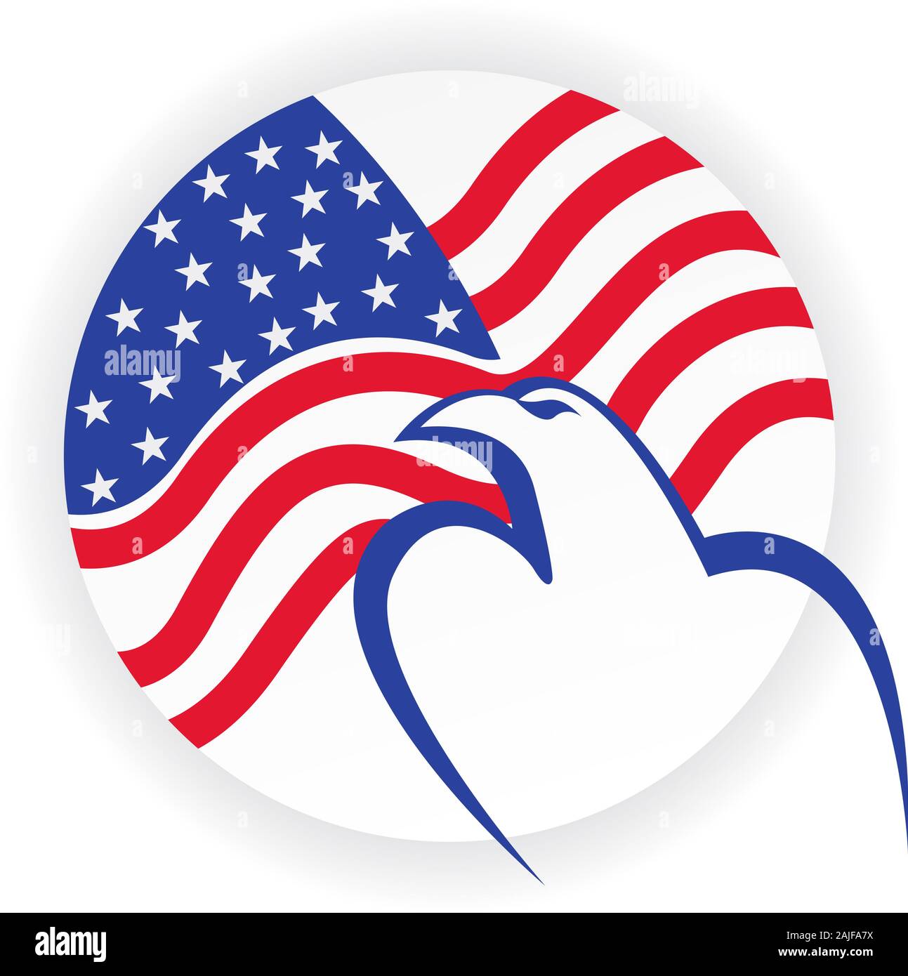 american Weißkopfseeadler Logo Stockfoto
