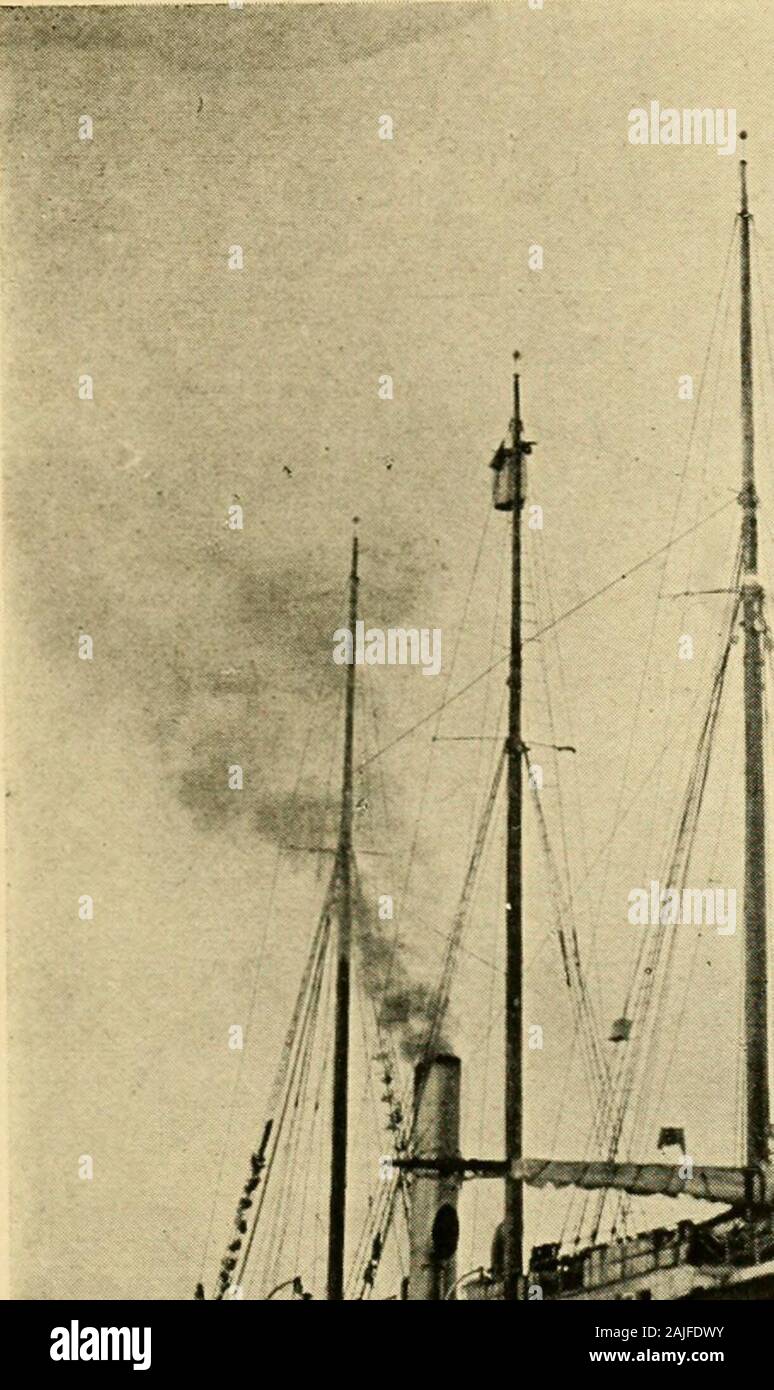 Helden der Entdeckung in Amerika. artiesupon, der die endgültige Arbeit angewiesen. Hier die Roosevelt wurde im September 1908 gelegt, die richtige Jahreszeit für die Ausreise in das folgende Jahr zu awaitthe. Im Winter war für die Erhebung von foodfor der Enterprise und in anderen Aufgaben besetzt, und auf den 15. Februar 1909 thof, Kapitän Bartlett, Meister der Roosevelt, auf die Pioneer Schlitten journeynorth, mit einer Partei der Eskimos und andere Mitglieder der Expedition. Peary folgte am Morgen ofFebruary 22 - Washingtons Geburtstag - mit zwei der jüngeren Eskimos und 16 Hunde andere partiesset an Stockfoto