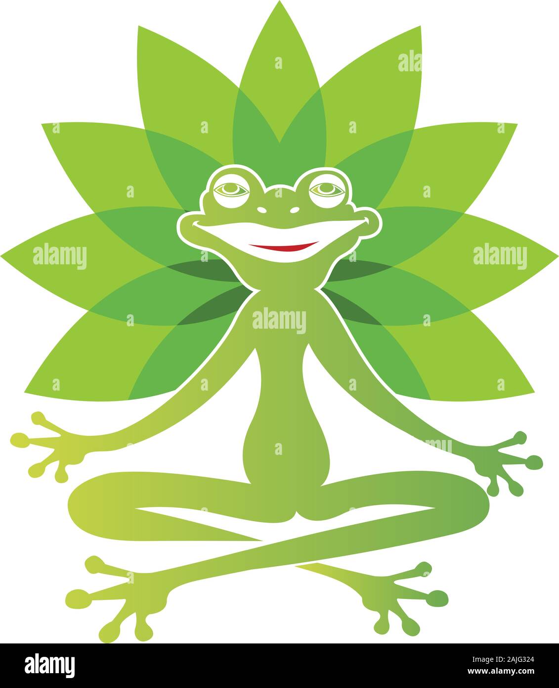 Frosch Yoga Stockfoto