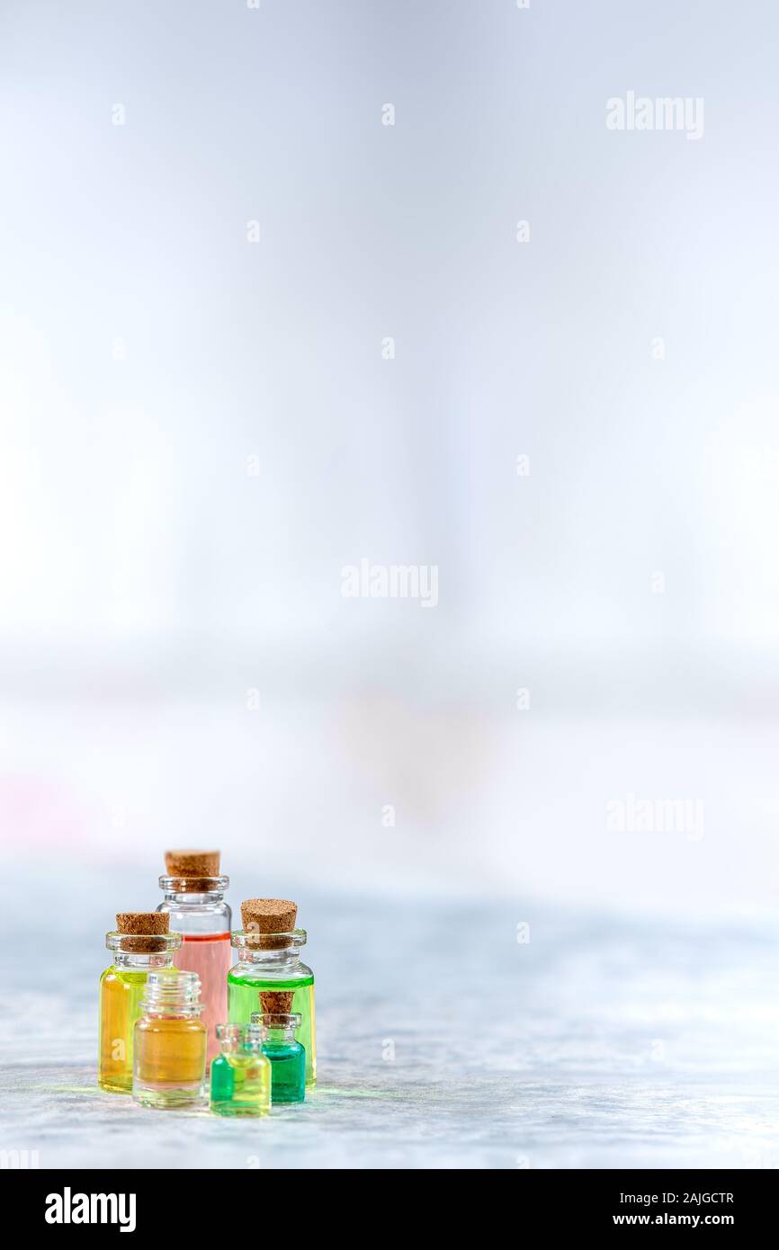 Aromatherapie-Öle Stockfoto