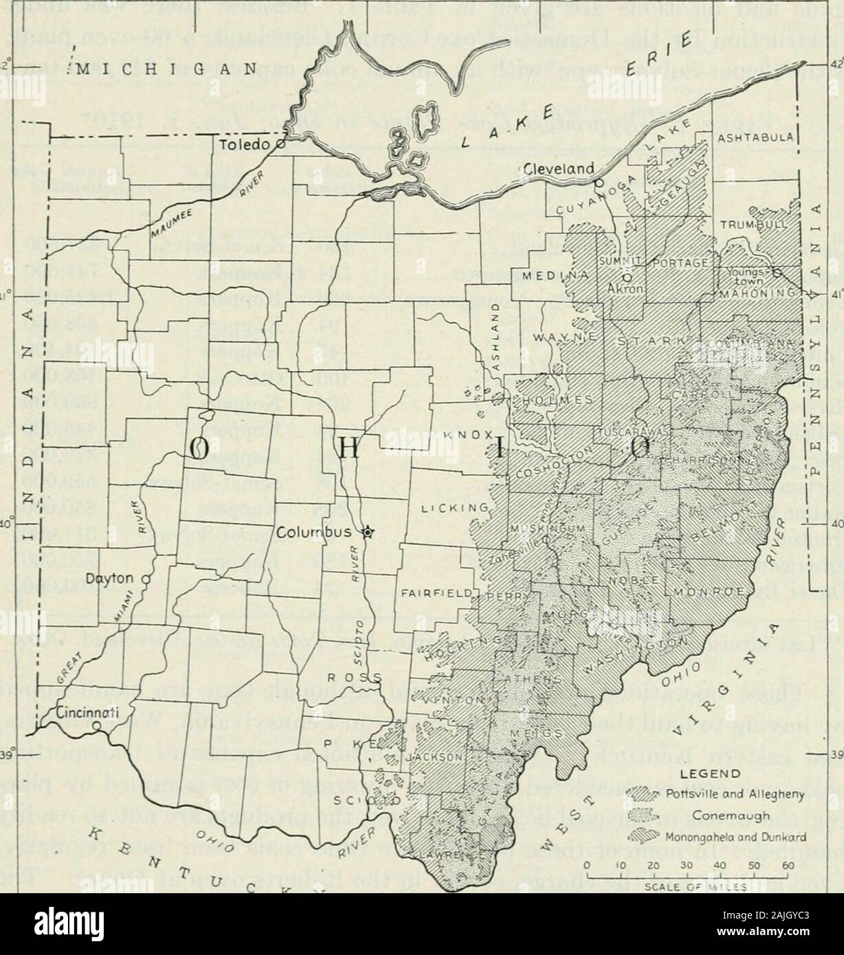 Transaktionen. vens und ein Haufen von hohem Schwefelgehalt Koks noch bleiben, um die Geschichte zu erzählen. die Pittsburgh Kohle war verkohlt im kommerziellen Maßstab bei Utley und atLathrop, Athen Co., aber die Betriebe wurden nicht erfolgreich und weresoon aufgegeben. Diese Ausfälle und gleichgültig Erfolge sind nicht zugeschrieben werden der Nachfrage nach einem erstklassigen Koks an alack, als Ohio eine commandingplace für viele Jahre in der Eisenverhüttung gehalten hat, noch zu einem Mangel an Kohlen, als Denzustand hat eine beträchtliche Reserve eines solchen Materials. Sie sind zuzuschreiben, die Qualität der einheimischen Produkte an den Handel angeboten zu theinferior. Die Cola? * Assista Stockfoto