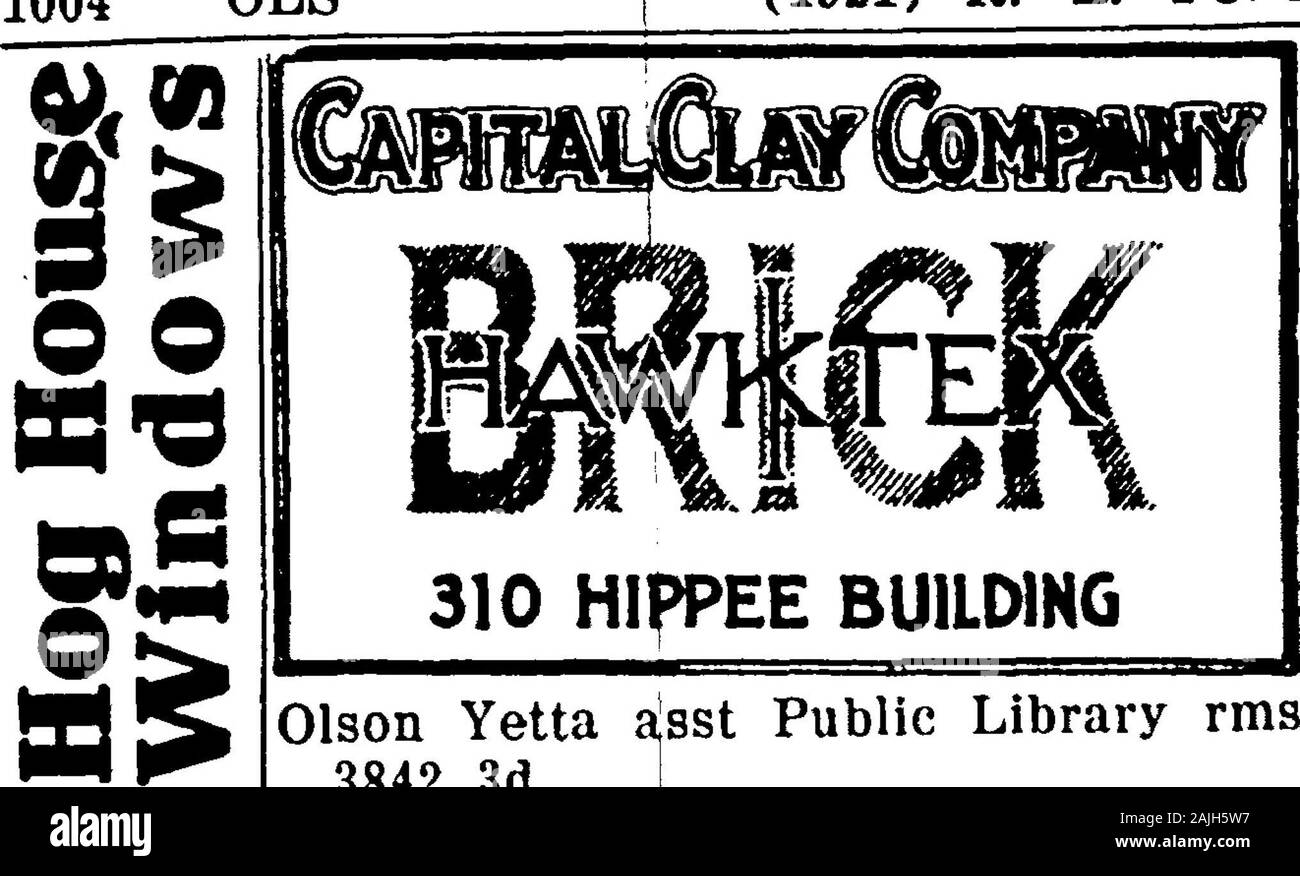 1921 Des Moines und Polk County, Iowa, Stadt Verzeichnis. Olson Ruth E stenog Neiman & Win-ans bds 1117 e 7 Olson Ruth ich bds 1326 e 9 Olson Sigwald Maler bds 1613 Mai^e Olson Sophia Zimmermädchen 2023 Grand av OLSON SUMNER JChiropodist und Fuß Spezialist, 414-415 Hlppee BIdg, Tel Markt 1073, Res 1916 22 d, Tel. Drake 3419. J Olson Verner E lab Loetscher & BurchMfg Co bds 1008 Allen Olson Webster packer Lederer-Strauss&Co bds 1326 e 9 Olson Wm res 826 Penn av Olson Wm E packer Chas Hewitt & Söhne Co res 1722 e 12 Die Complcl*. Liin mm: M(H) I I s r) SHFRRIFF BIAIKMOTOR CO., (WD1) (IST MIR S1 KL I Stockfoto