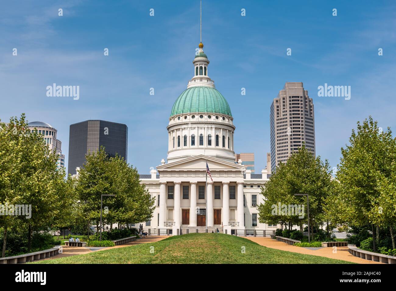 St. Louis, Missouri, USA Das alte Gerichtsgebäude am Nachmittag. Stockfoto