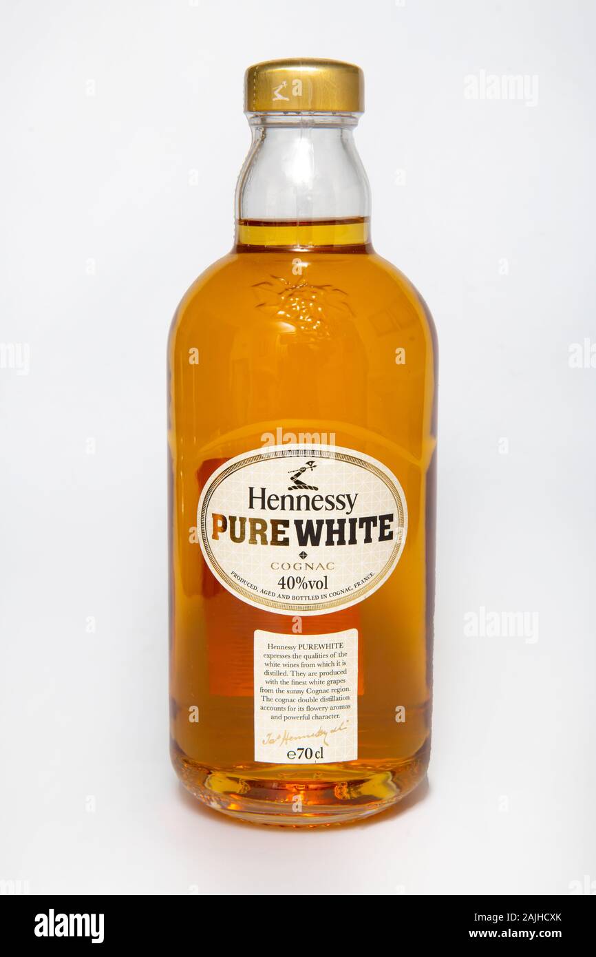 Hennessy Pure White Cognac Spirituosen Alkohol trinken Stockfoto