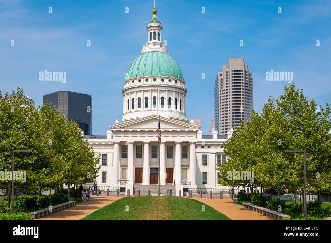 St. Louis, Missouri, USA Das alte Gerichtsgebäude am Nachmittag. Stockfoto