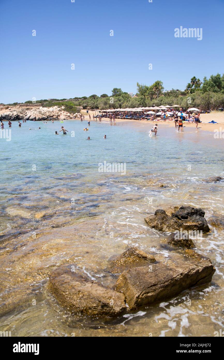 Faragas Strand, Insel Paros, Kykladen, Griechenland Stockfoto