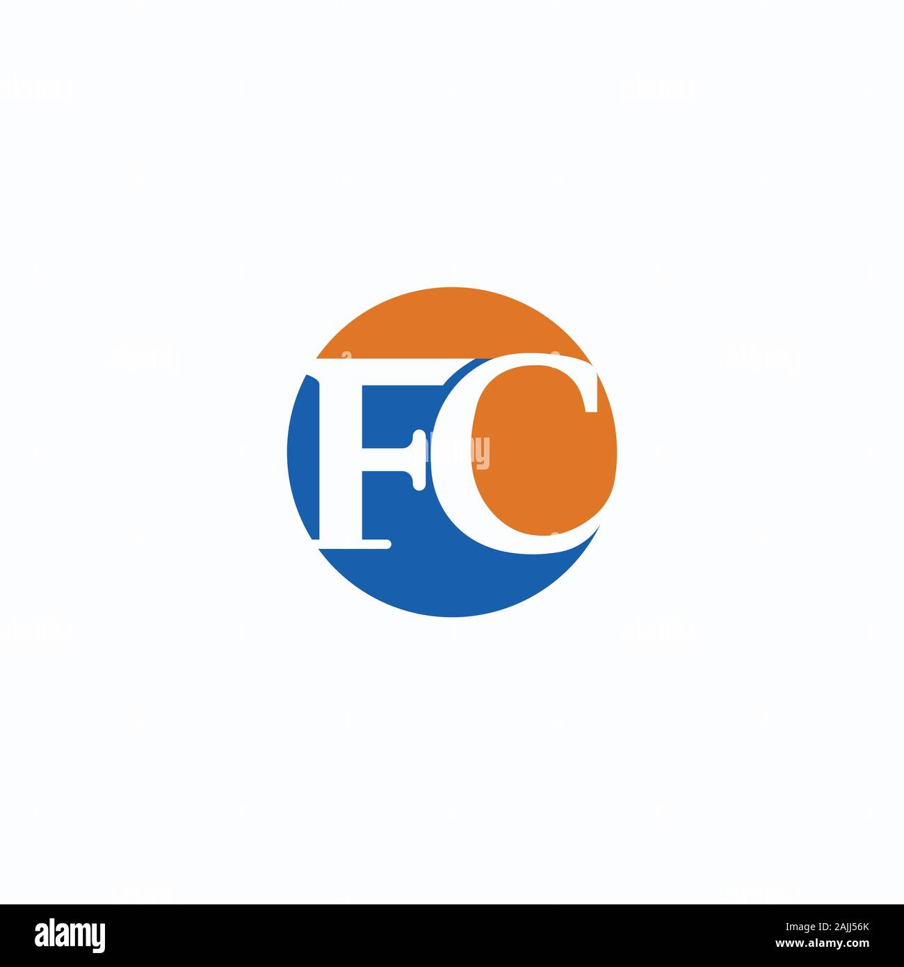 Initial fc oder CF-Logo vektor design Stock Vektor