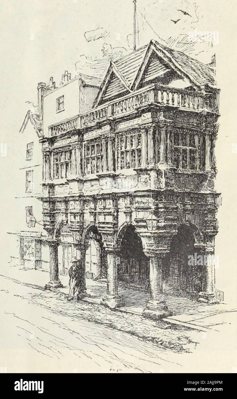 Harper's neue monatliche Zeitschrift Band 34 Dezember 1886 bis Mai 1887. ^ un-konventionellen. Nach einem langen, ruhigen Seitenstraße, wo ich oftenwalked war, erinnere ich mich daran, ein sehr poorcottage, dessen Tür Avhile alwaysopen stand, sein Besitzer, eine alte Frau, immer auf der Schwelle, wenn Sie bei der Arbeit wasnot; und als ich kam zu knowher, gab sie mir eine einfache Geschichte der herlife und seine vielen Verwüstungen, wliich waslike Kapitel aus einem einige altmodische, urige Romantik, und investiert die graveold Frau, die geschliffenen Küche und itsstiff Schlichtheit mit einem würde nur Leid mit sich bringen können. Sie hielt, ihre Toroben, Sie t Stockfoto