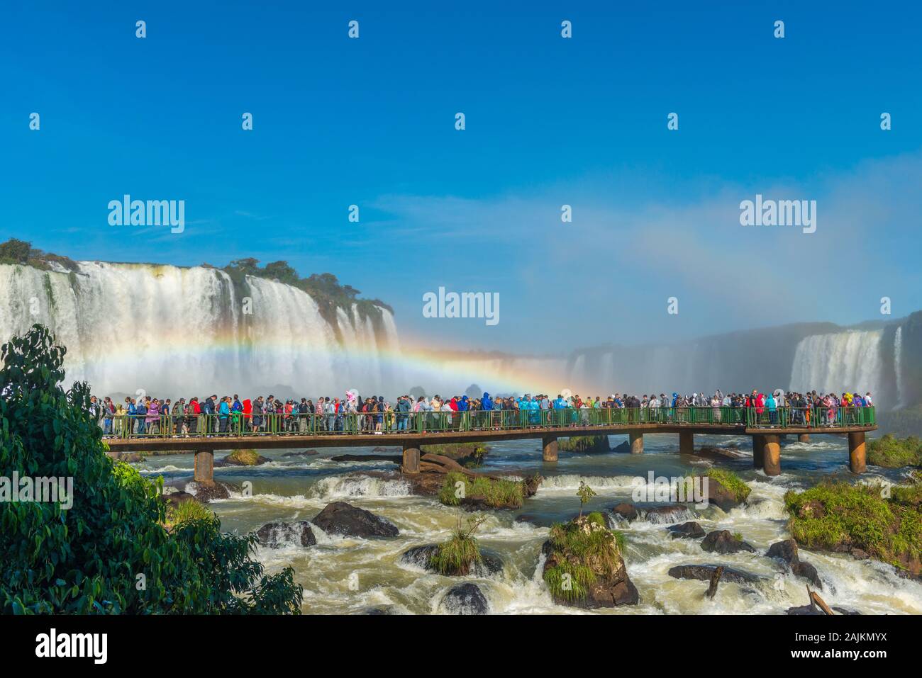 Iguacu Wasserfälle, Brasilianische Seite, Parque National Iguacu, Rio Grande do Sul, Brasilien, Lateinamerika tun Stockfoto