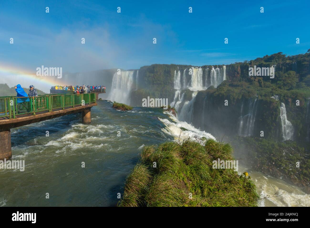 Iguacu Wasserfälle, Brasilianische Seite, Parque National Iguacu, Rio Grande do Sul, Brasilien, Lateinamerika tun Stockfoto