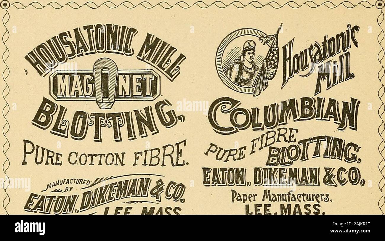 Registrierung von Marken und Warenzeichen. Buch Papier. EXCHANGE NORMALPAPIER. ROSE GLEN BOND. HOWARD MÜHLEN FEINEN WOHNUNGEN. RECHNUNG BETTWÄSCHE LEDGER. ELMDALE FLACHEN. Pontiac Mühlen feinen Wohnungen. MARION Bettwäsche. MERCANTILE BLOTTING. PENN MÜHLEN FARBIGE WOHNUNGEN. Korrespondenz erbeten mit dem Drucksystem andLithographic Trades. Axminster Mühlen. Mentzel & Söhne, Baltimore, Md. Braun & Clark Paper Co., St. Louis. Bambus Faser. W. H. in Hasbrouck & Co., New York. Bank Bettwäsche. Melvin T. Hart, New York. Bank Note Anleihe. Geo. B. in der H-Urd & Co., New York. 29 WASSERFLECKEN. V Avon Bond. S. Bachmann & Co., Chicago. Q Avon Bond. Q MoClell Stockfoto