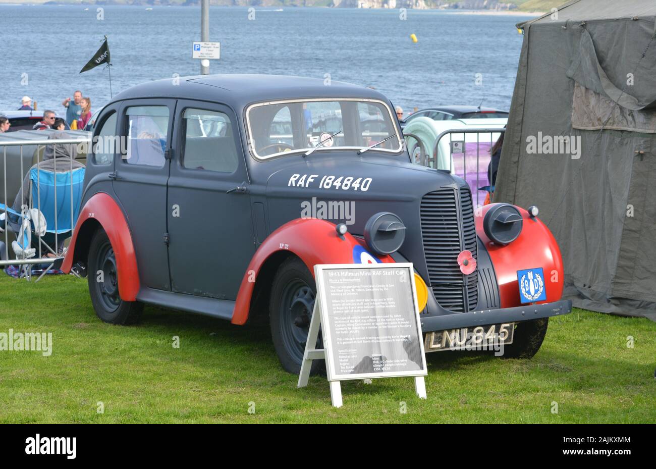 1943 Hillman Minx RAF Personal Auto Stockfoto