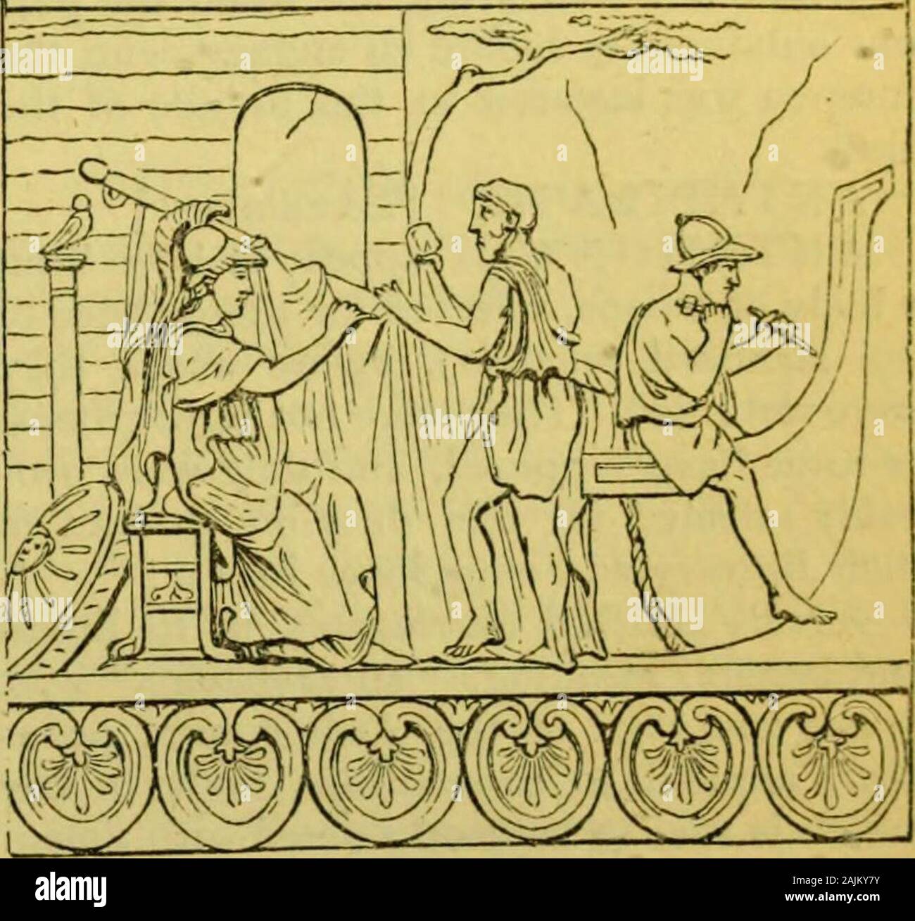 Schule Wörterbuch von Griechischen und Römischen Antiquitäten. Pferd - Soldaten, whowere gewohnt eine Armee onmarch vorausgehen, um Wählen Sie eine geeignete placefor das Lager, und der necessaryprovisions Für die Armee zu machen. Sie Nicht ap-Birne, nur Pfadfinder, wie thespeculatores. ANTEFIXA, Terra-cottas, die ex-untersagt verschiedenen dekorativen Designs, andwere in der Architektur verwendet {thefrieze zophorus) von dem Gebälk. Diese Terra-cottas erscheinen nicht unter den Griechen verwendet worden zu sein, aber in Ihrer wereprobably etruskischen Ursprungs und werethence genommen für die Dekoration von Romanbuildings Stockfoto