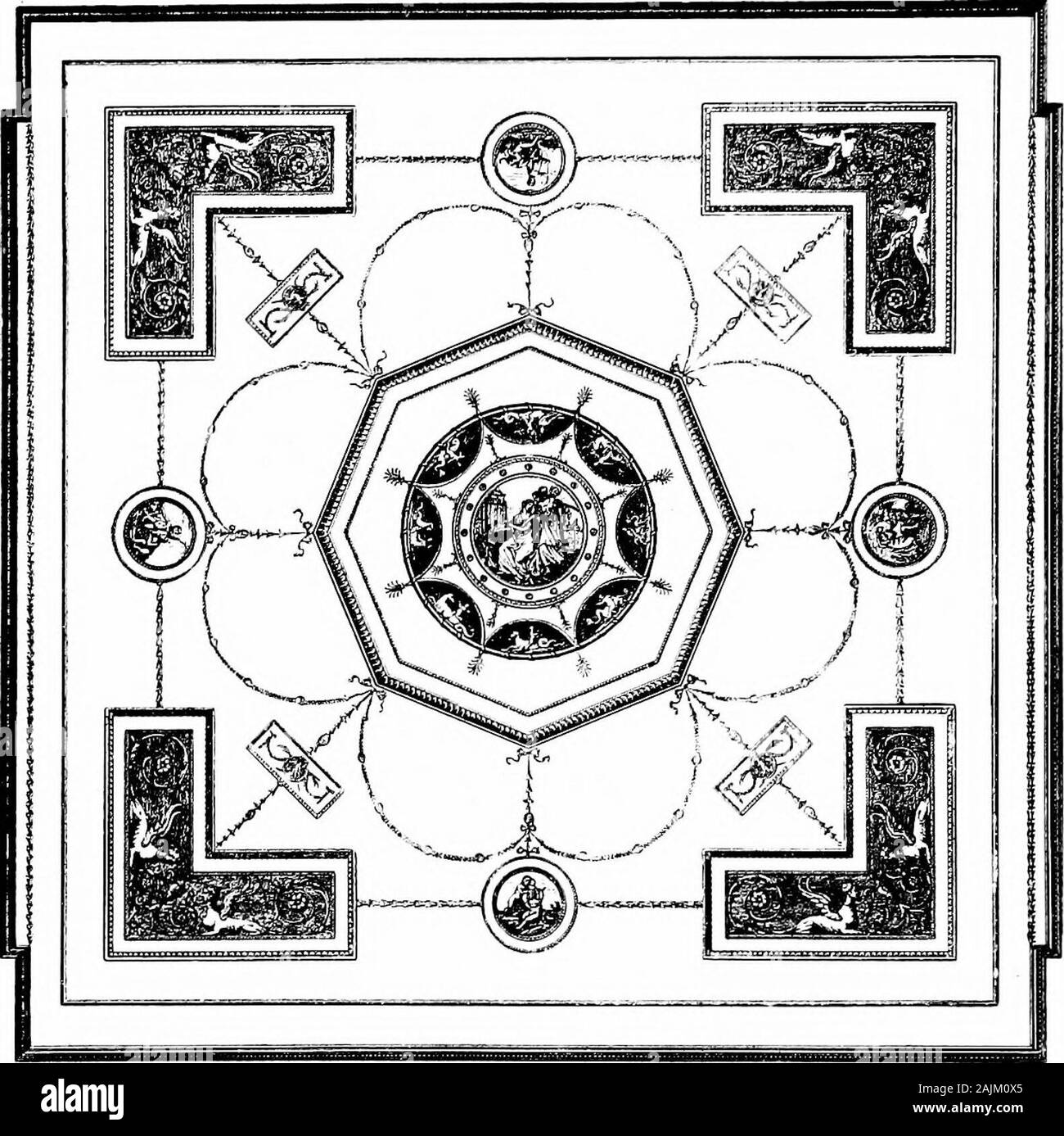 Unsere Häuser, und wie sie zu verschönern. Ich Abb. 4b. Mitte (; N0 UI von lAIN]-l-: U CKH. INt;. Die BEHANDLUNG DER DECKEN. NCIDENTALLY erwähnt wurde bereits von Decken. Es ist Viel notnecessary in Bezug auf den akzeptablen Methoden der Behandlung, 108 UND HOIV zu verschönern. Aber ein paar Worte zu sagen, die Prominenz der Decke in einem) - schemeof Dekoration. Wenn es Solidität in der lateinischen Sprichwort Finis npits Corona/werden, Es isespecially Ton, wenn an der Decke eines Zimmers angewendet. Für diese ist der crownof das Gebäude; das Ende der Arbeit. Die Decke ist ebenso notwendig, die Stockfoto