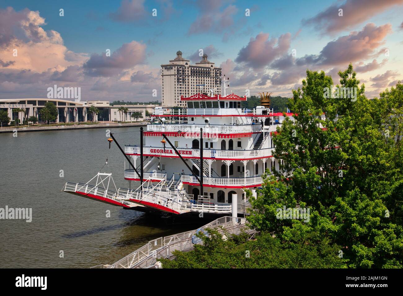Georgien Königin auf Savannah River Stockfoto