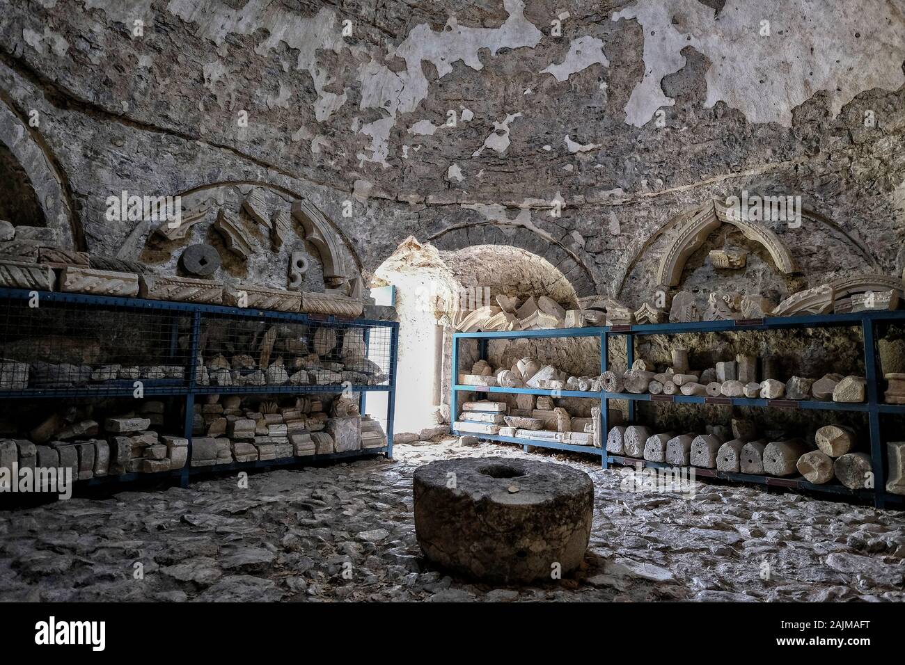 Ruinen der antiken Festung Stari Bar in Montenegro. Stockfoto