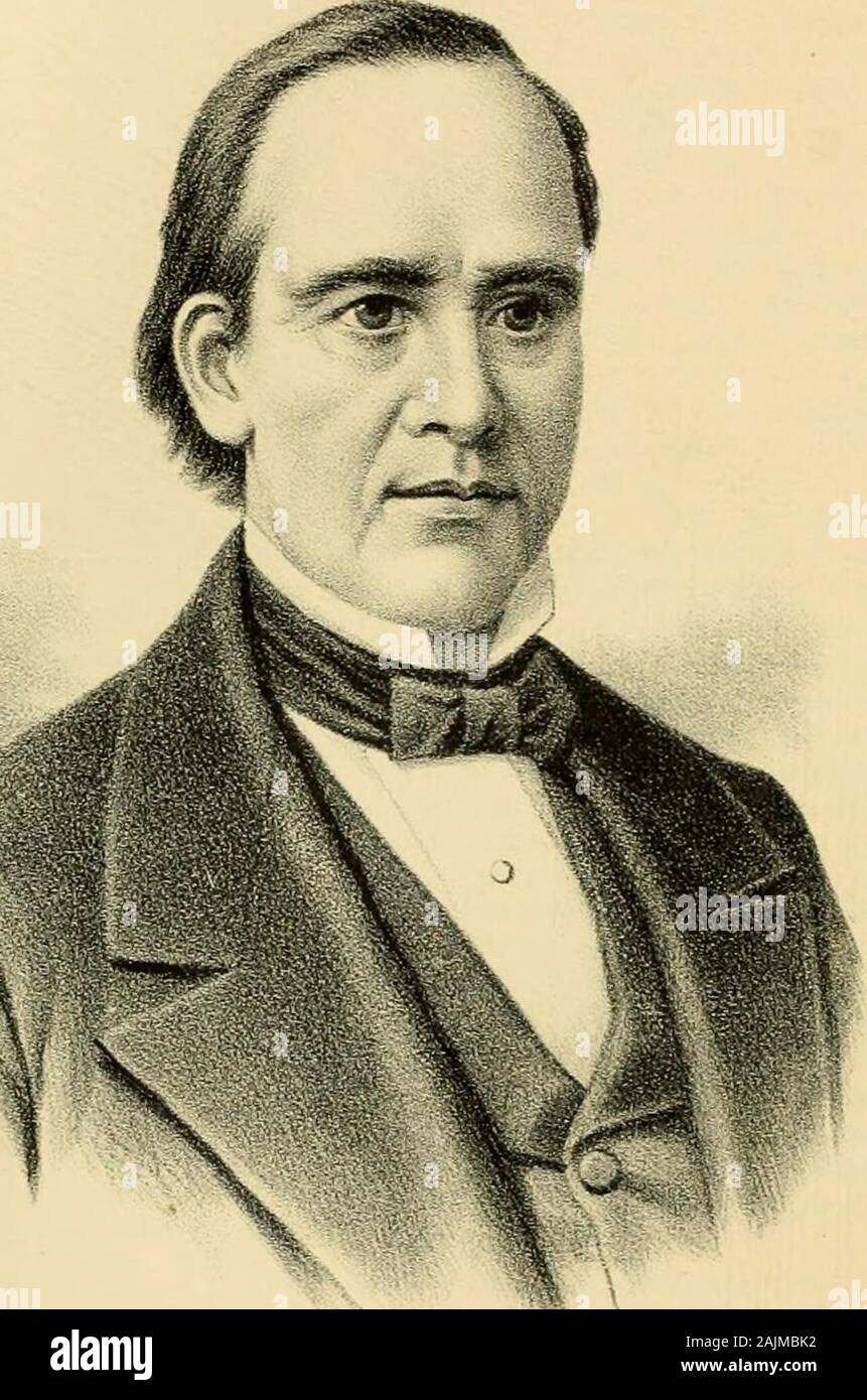Porträt und biographische Album von Washtenaw County, Michigan, mit biografischen Skizzen von Prominenten und repräsentative Bürger, zusammen mit Biographien aller Gouverneure des Staates und der Präsidenten der Vereinigten Staaten. manyprominent Männer für die Whig Nominierung für das Amt des Vizepräsidenten im Jahre 1848. Bald nach seiner Ernennung zum Richter 1828, Reg-ernor W. nahm seine Residenz auf einer Fläche von landwhich, die er in der Gemeinde von Spring Brunnen besaß, nach kurzer Abstand unterhalb der damaligen Corporate lim - seine von Detroit, wo er während der remainderof sein Leben gelebt. Sowohl in seinen öffentlichen Pa Stockfoto